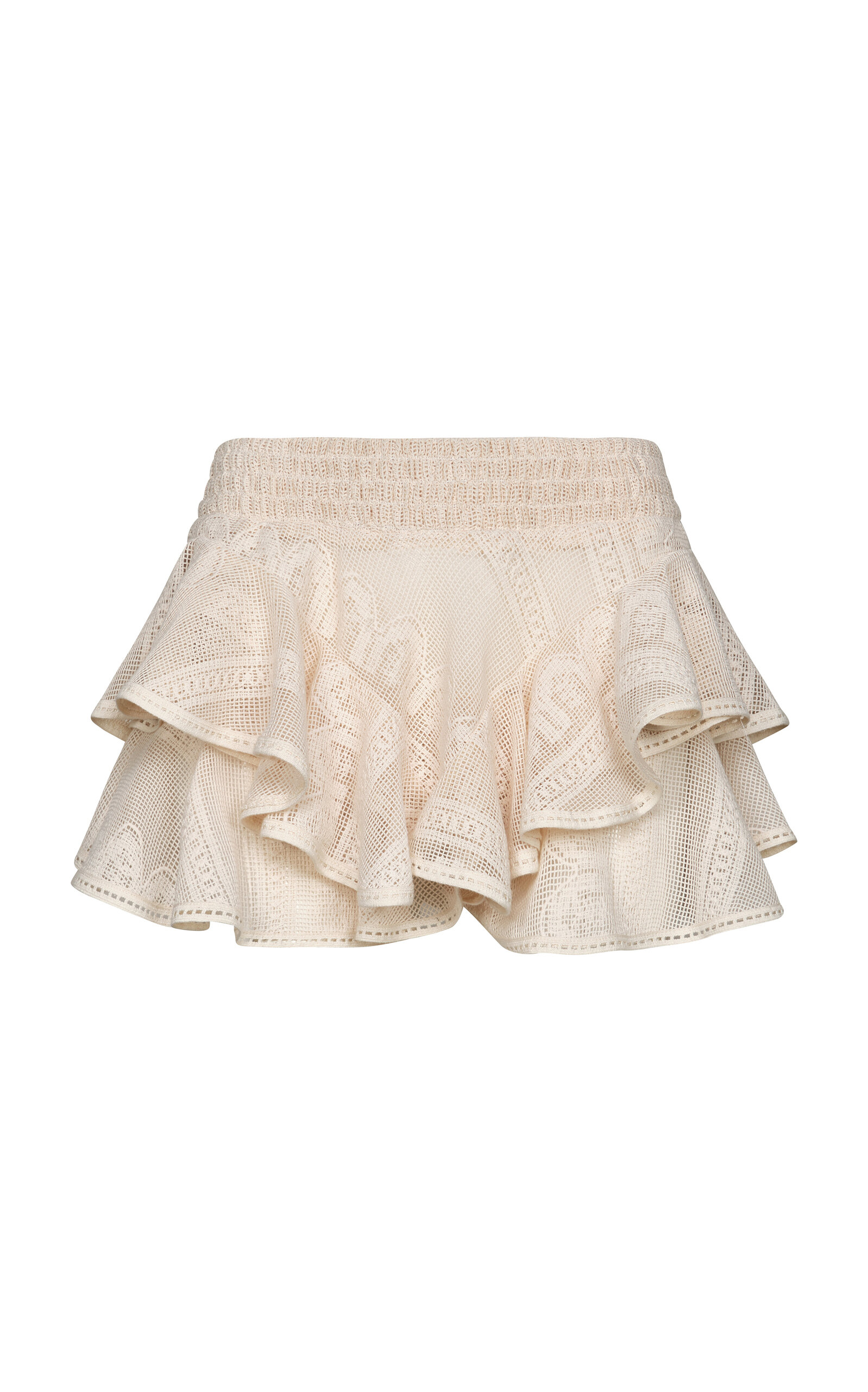 Johanna Ortiz Summer Theory Cotton Mini Skirt In White