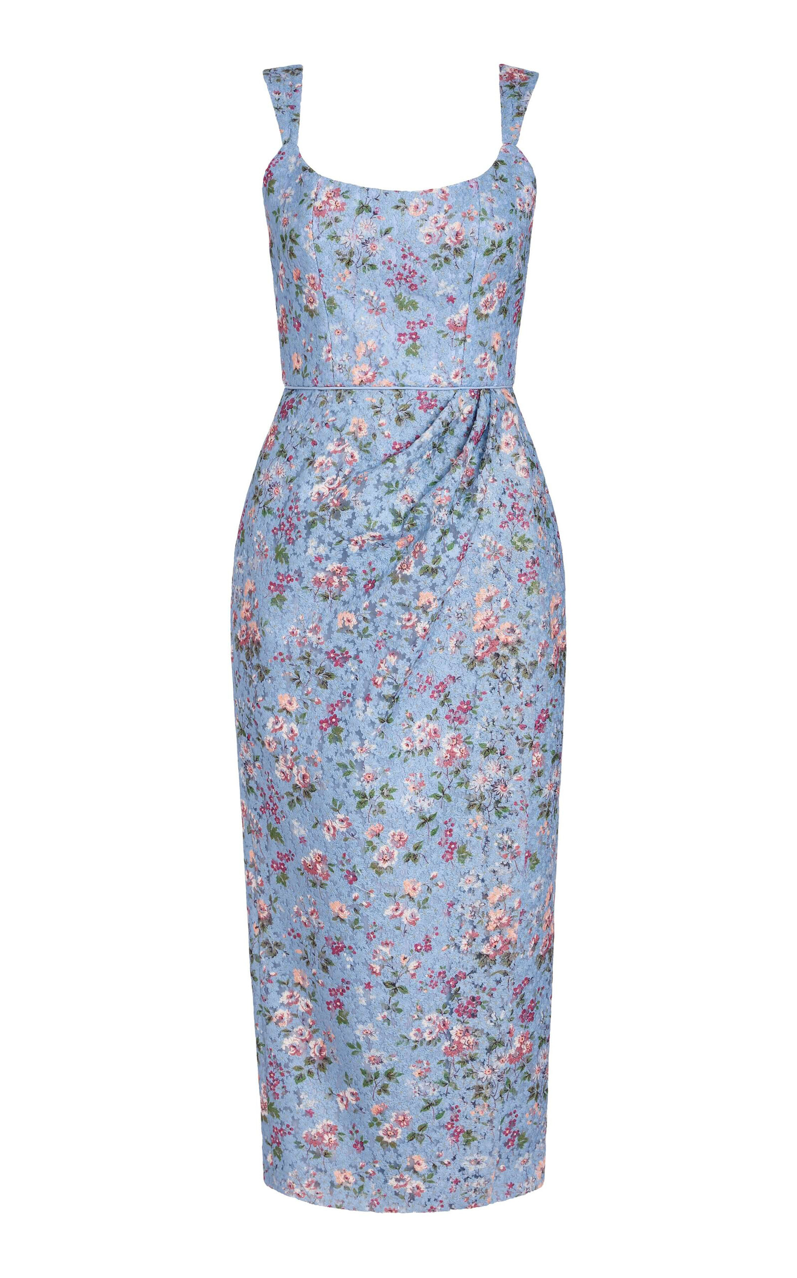 Markarian Marla Lace Wrap Midi Dress - Moda Operandi