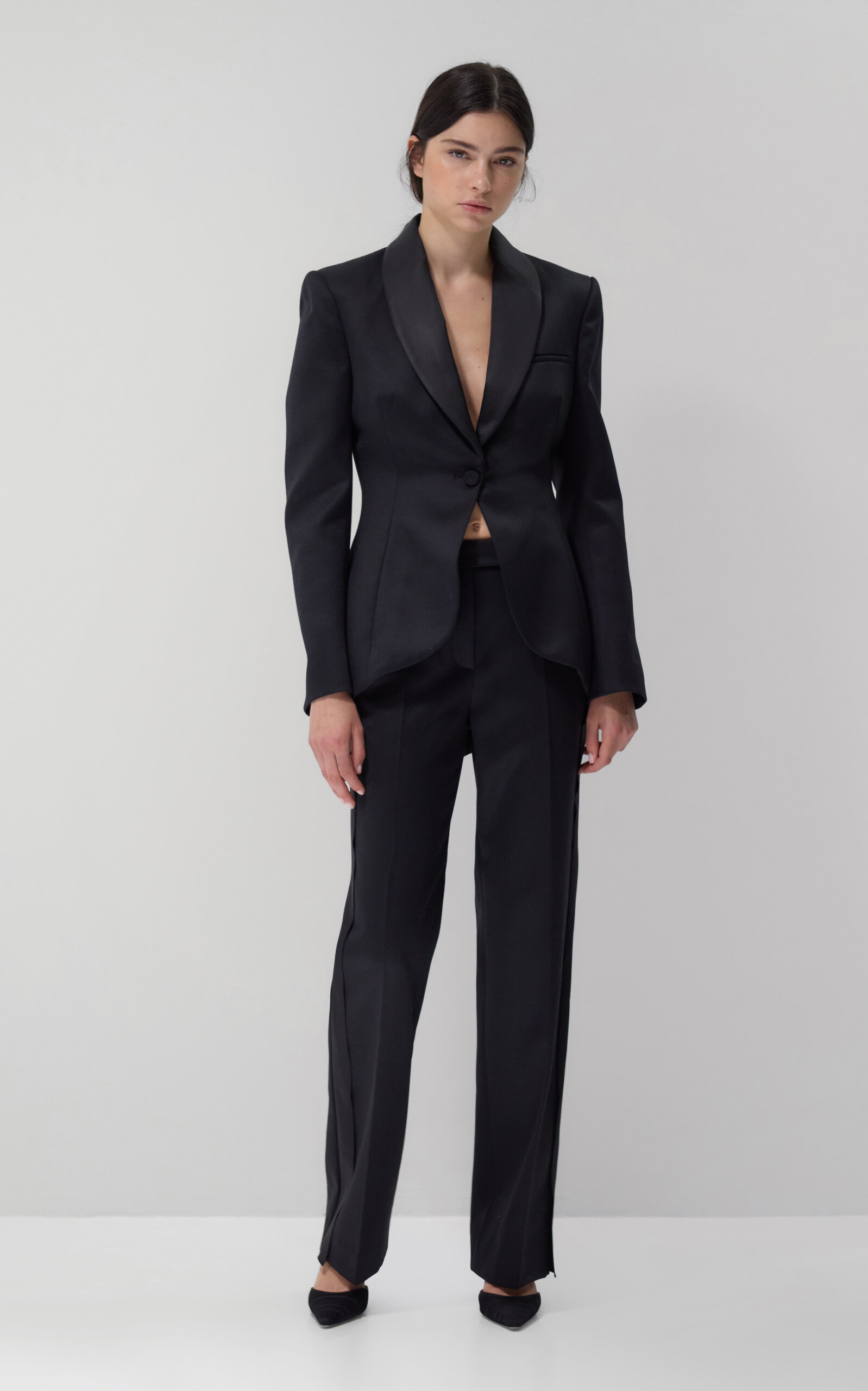 LEIN Rowan Wool Tuxedo Trousers - Moda Operandi