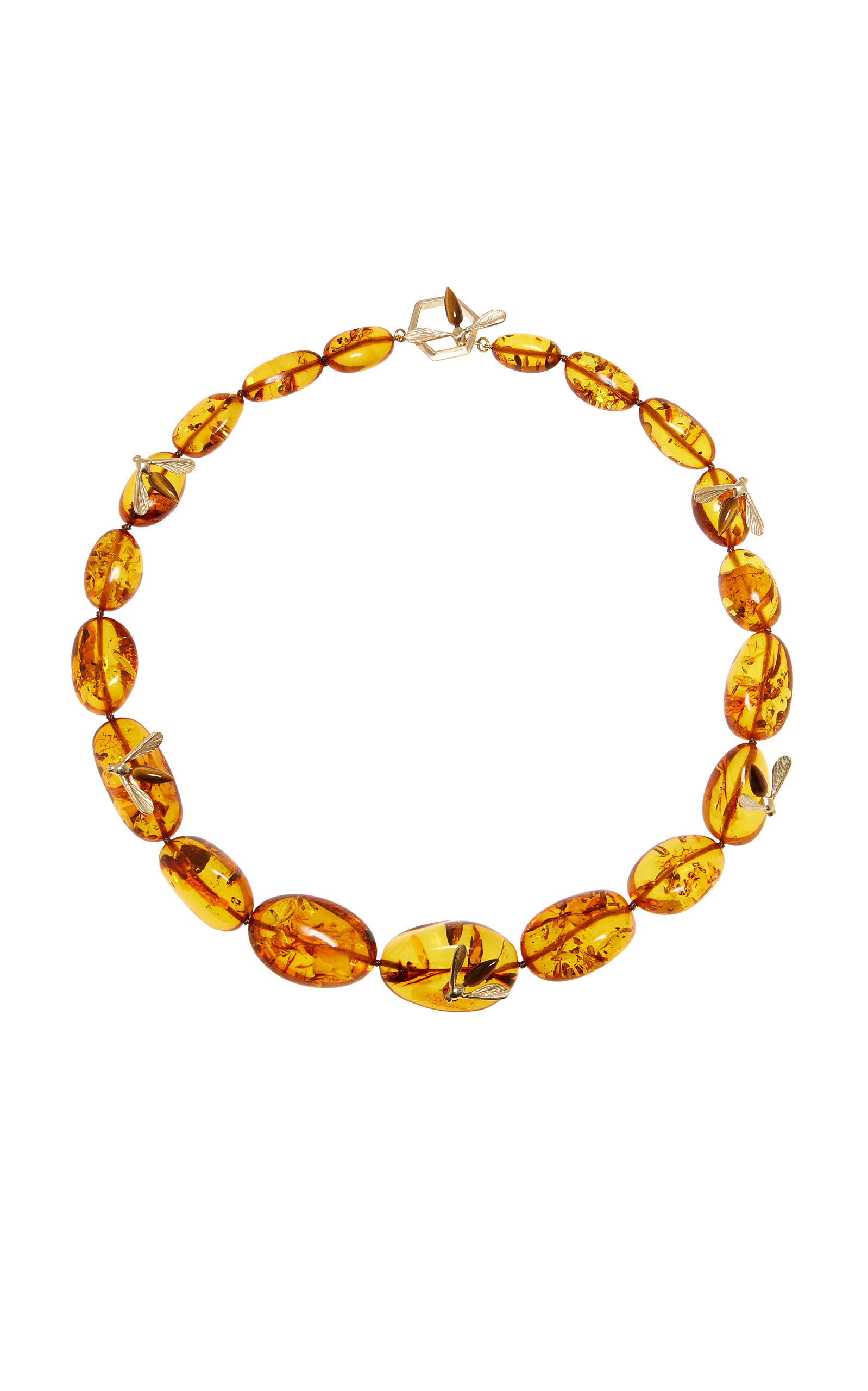 Annette Ferdinandsen Amber Tiger S Eye And Black Diamond Hive Necklace | Image 1 Annette Ferdinandsen Amber Tiger S Eye And Black Diamond Hive Necklace | Image 1