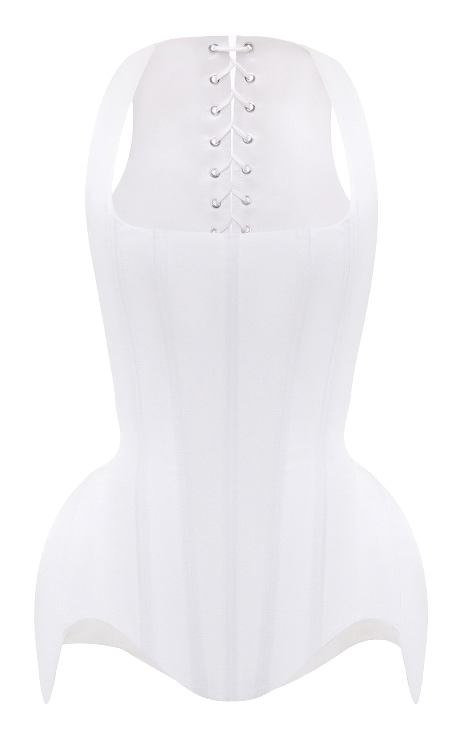 BALYKINA Soft Satin Corset With Lacing - Moda Operandi