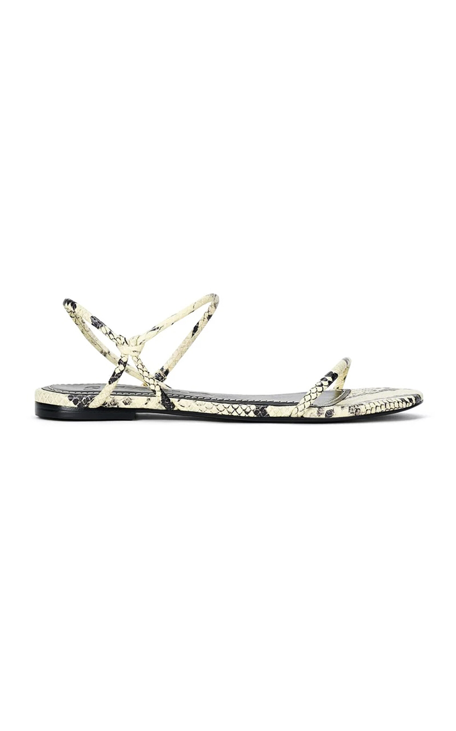 STAUD - Louden Leather Sandals - Animal - IT 37 - Moda Operandi