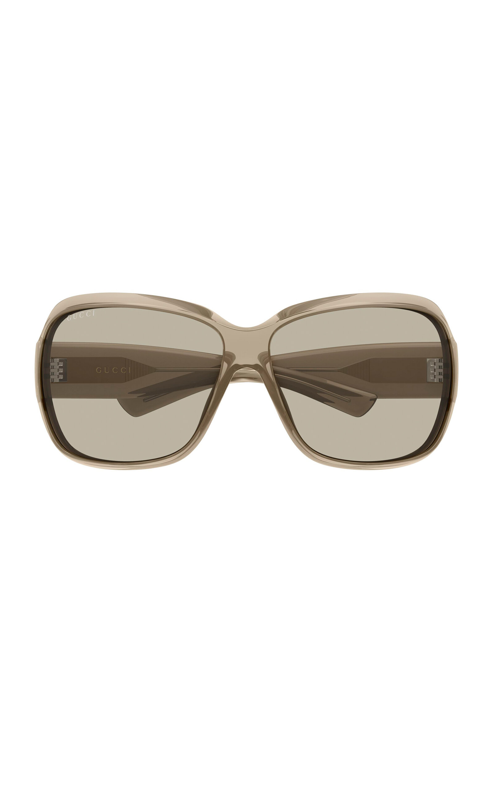 Gucci Square-framed Acetate Sunglasses In Tan