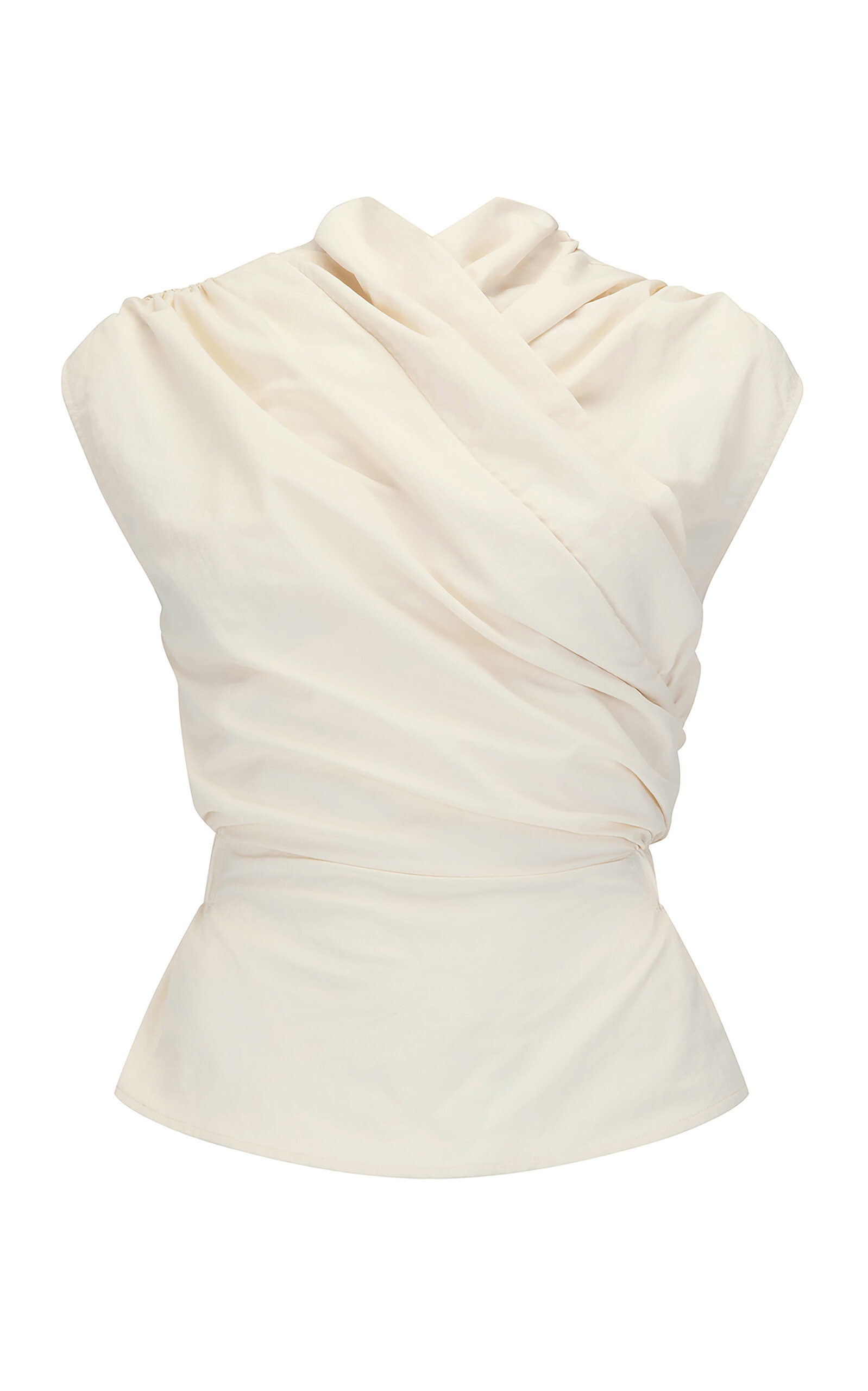 Harris Tapper - Exclusive Chaimberlain Wrap Top - Ivory - AU 8 - Moda Operandi