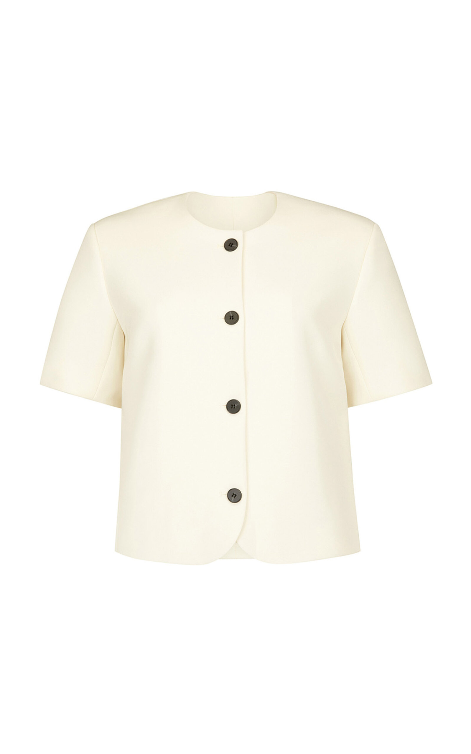 Harris Tapper - Exclusive Short-Sleeved Tilmens Jacket - Ivory - AU 6 - Moda Operandi