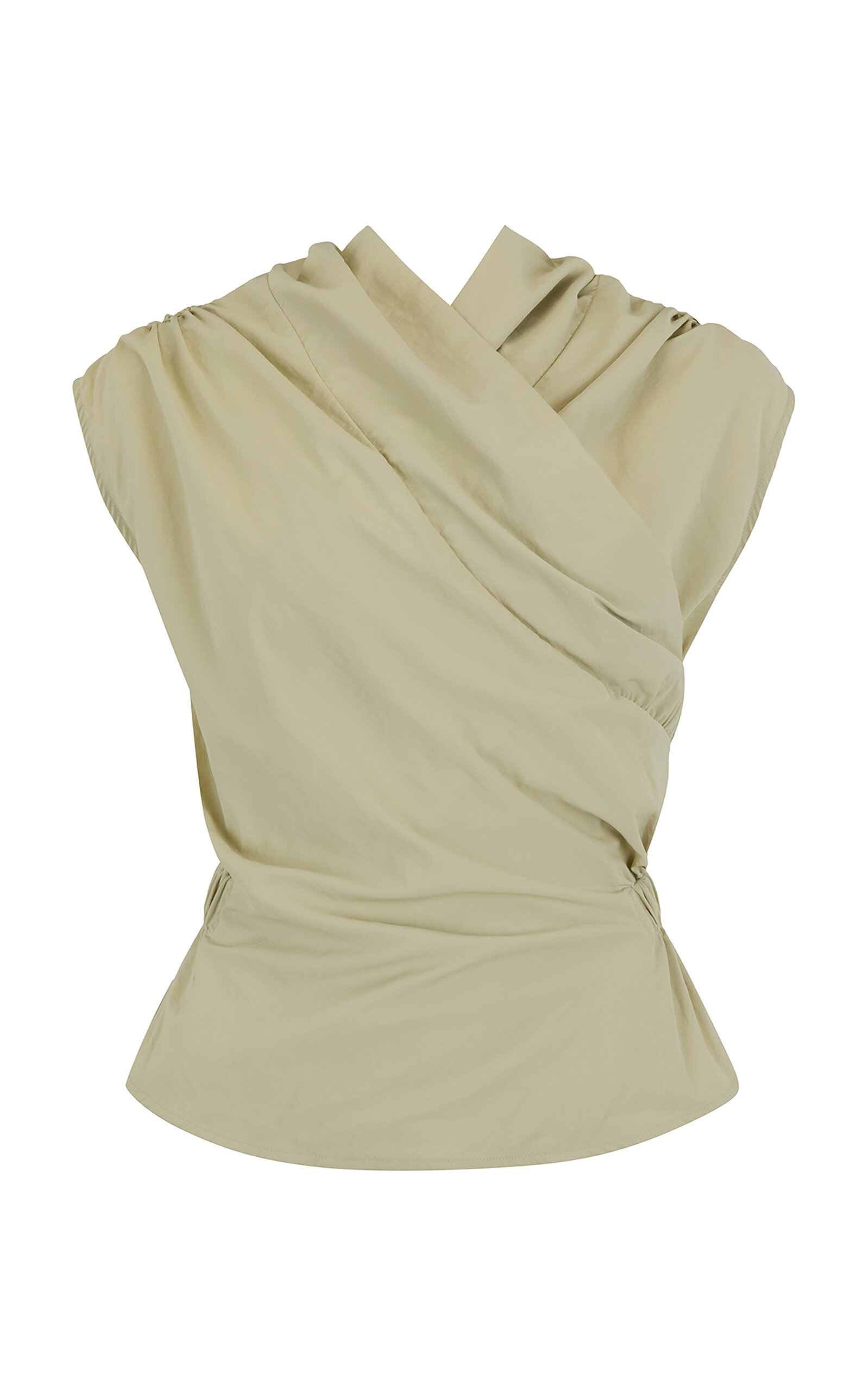 Harris Tapper - Exclusive Chaimberlain Wrap Top - Green - AU 6 - Moda Operandi