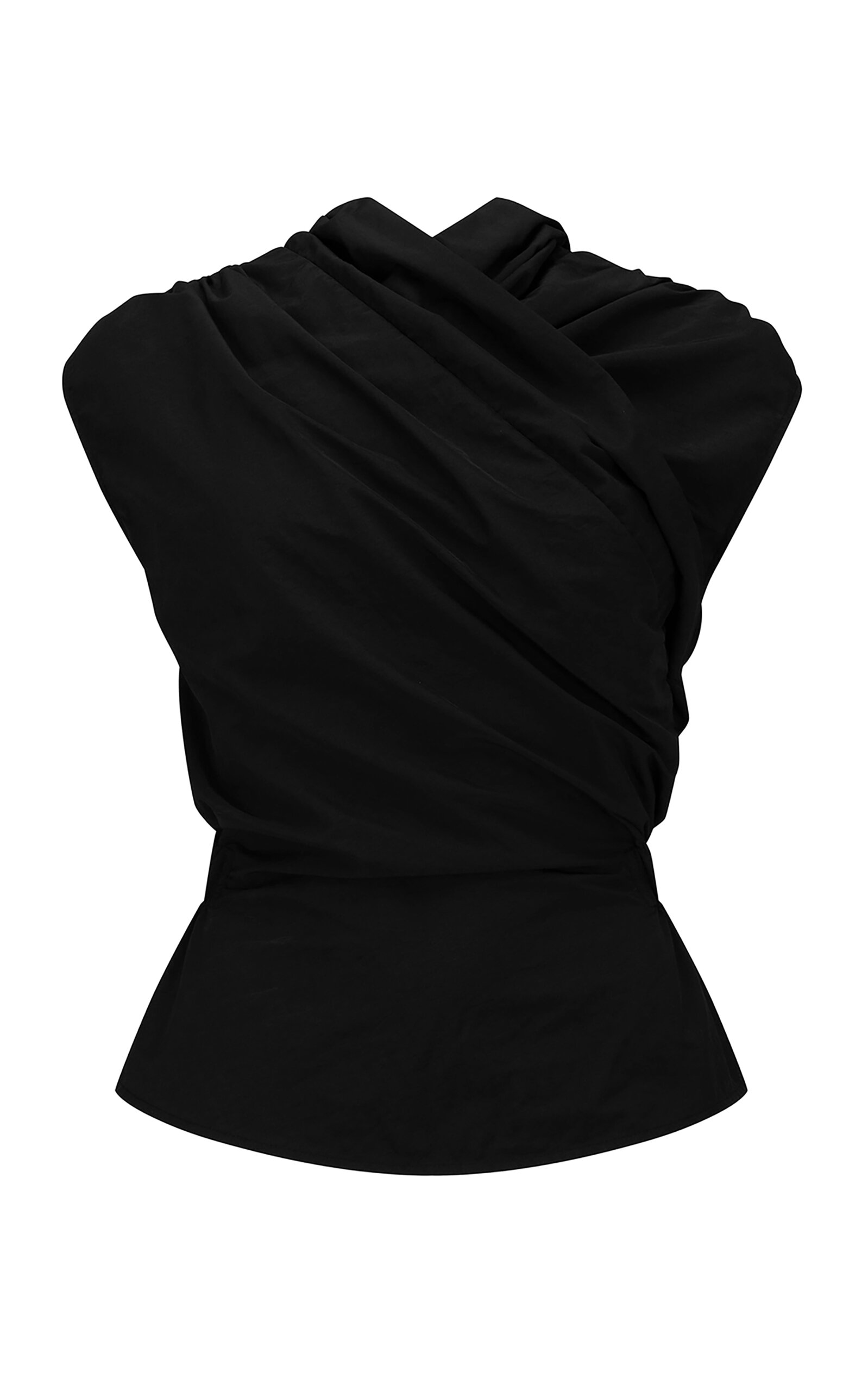 Harris Tapper - Exclusive Chaimberlain Wrap Top - Black - AU 8 - Moda Operandi