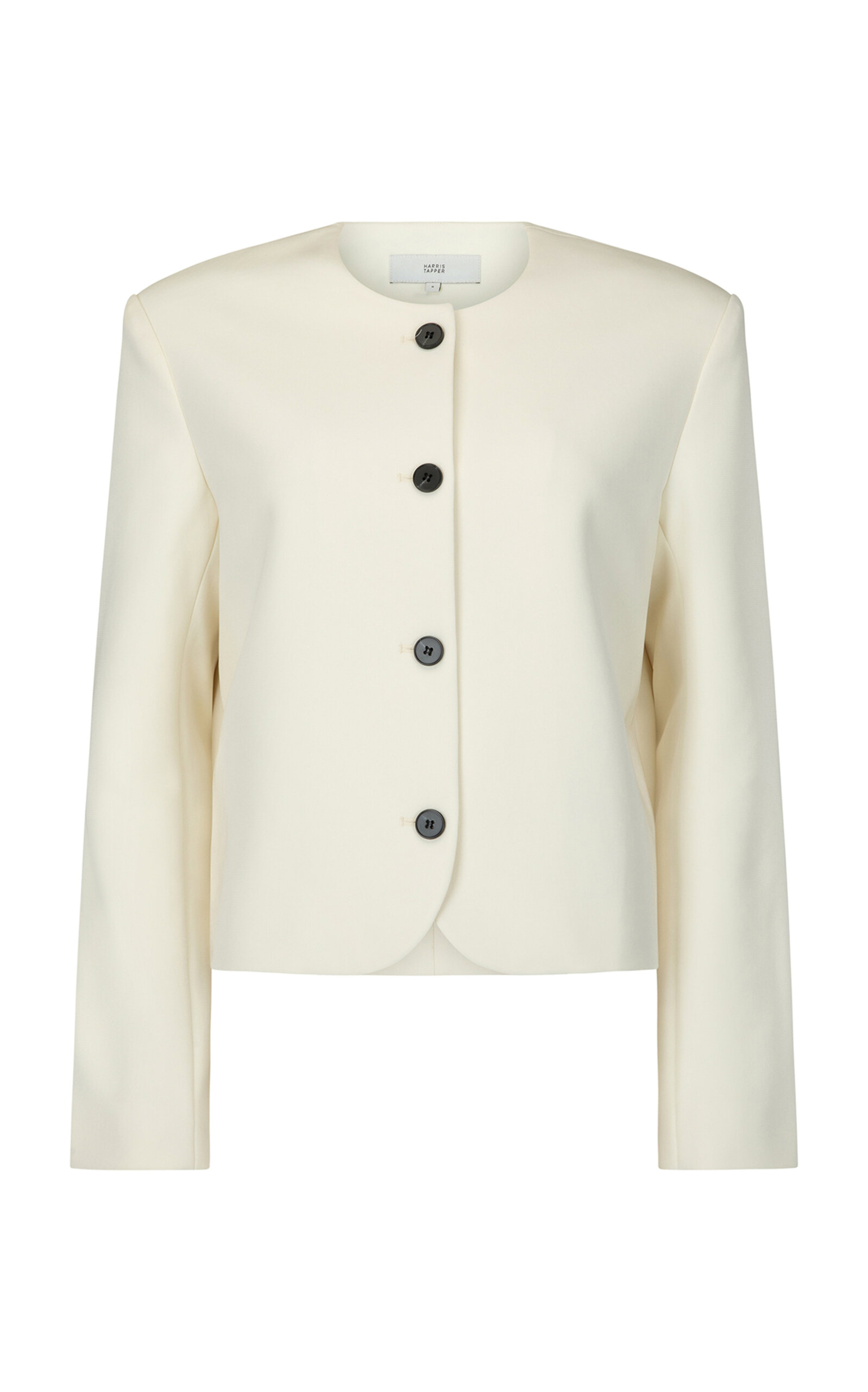 Harris Tapper - Exclusive Tilmens Cropped Blazer - Ivory - AU 8 - Moda Operandi