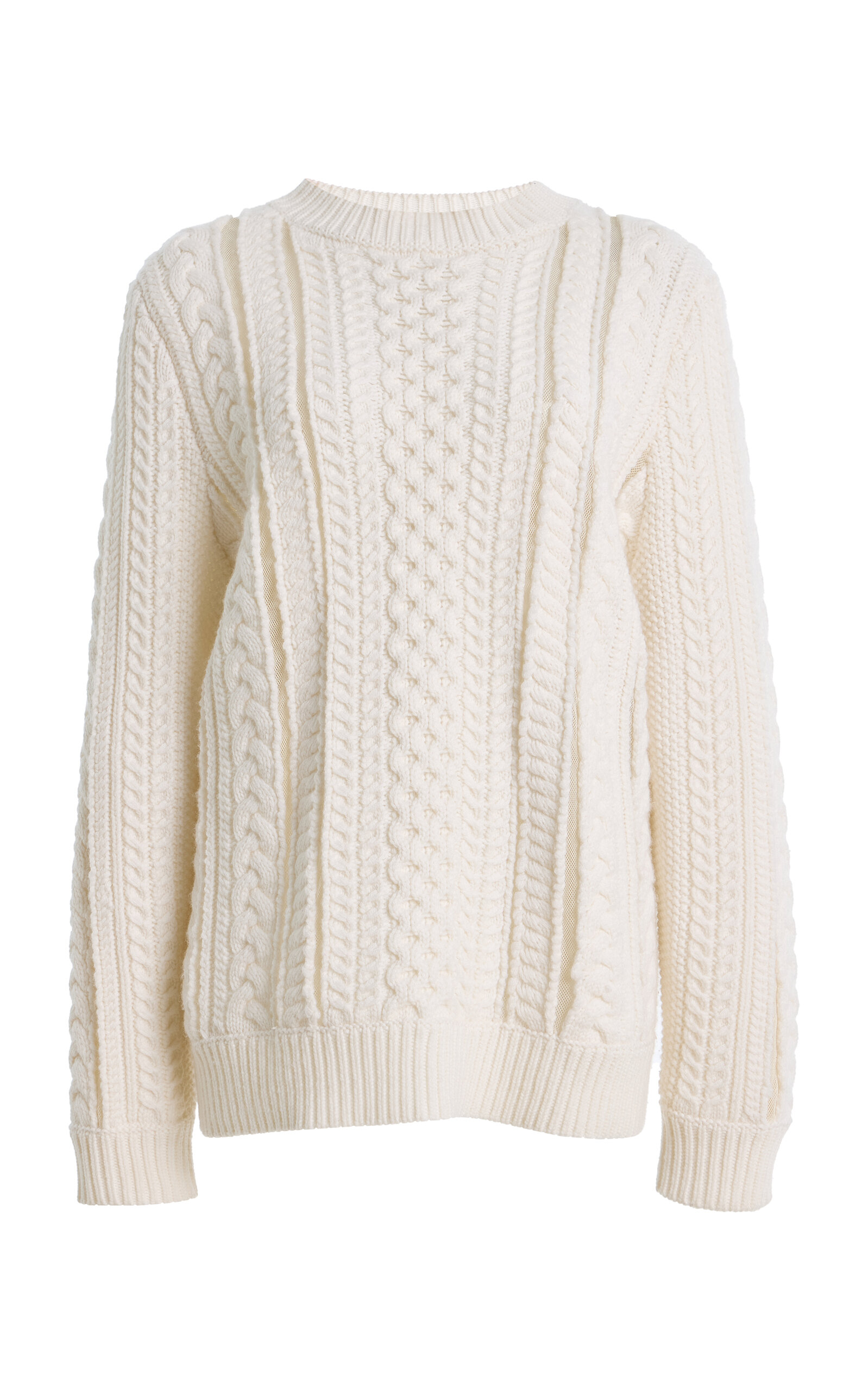 Gabriela Hearst - Westal Wool-Cashmere Fisherman Sweater - Ivory - XS - Moda Operandi
