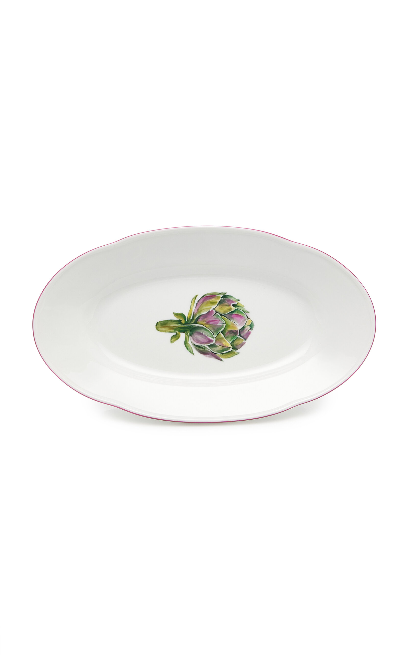 Augarten Wien - Exclusive Botanica Artichoke Porcelain Serving Plate - Multi - Moda Operandi