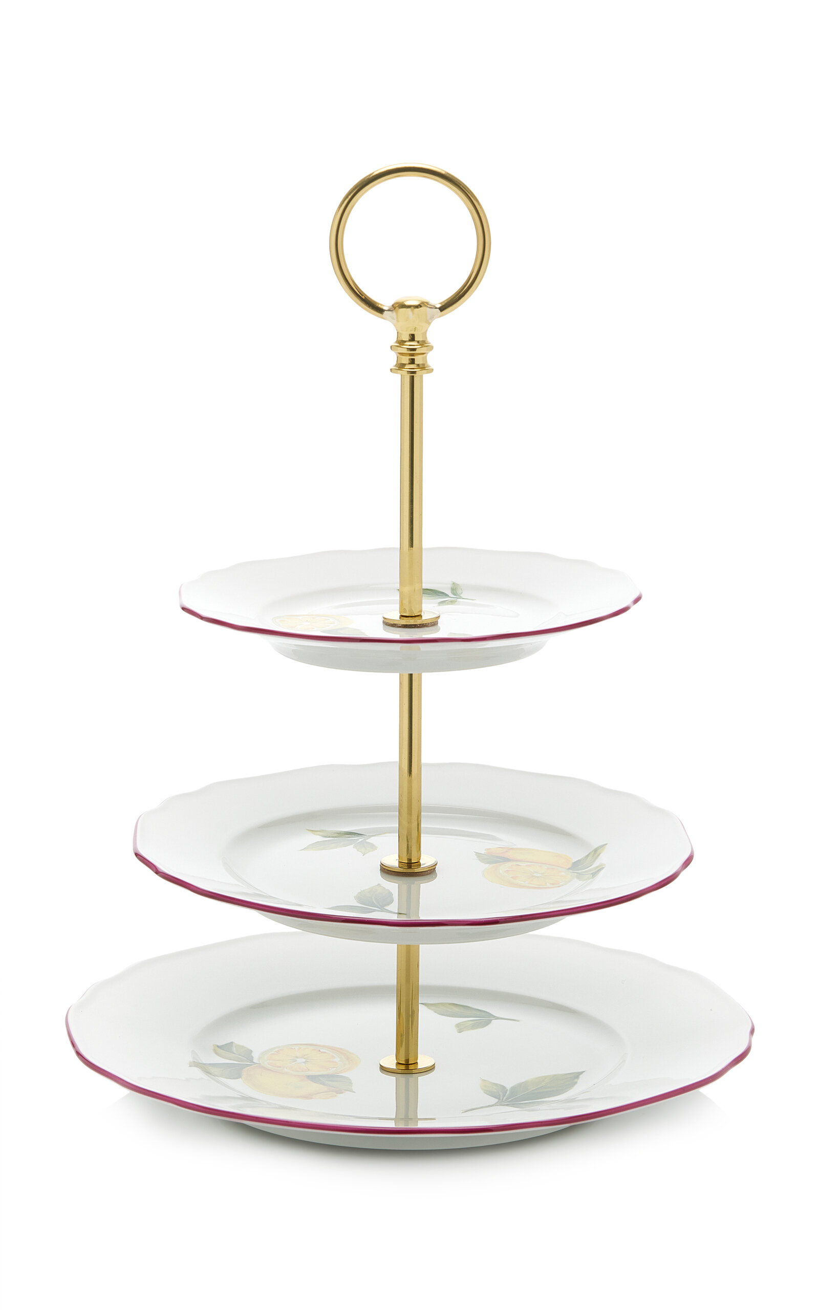 Augarten Wien - Exclusive Botanica Citron Porcelain Petit Four Holder - Multi - Moda Operandi