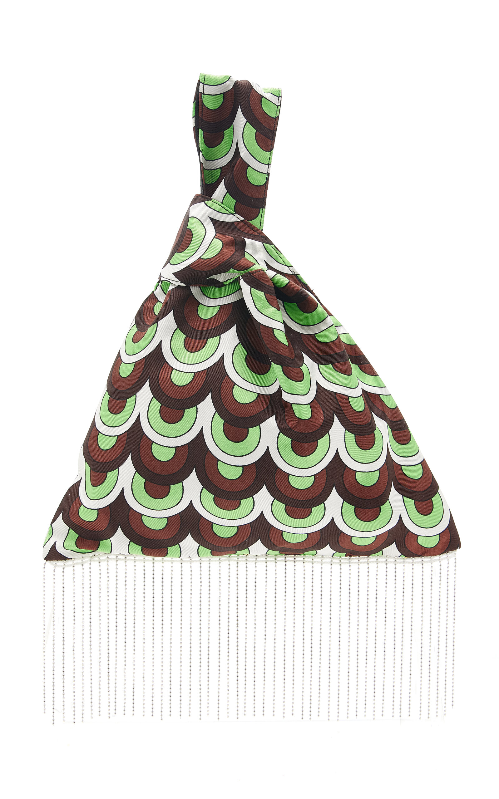 Mélisse - The Mosaic Silk Knot Bag - Green - OS - Moda Operandi