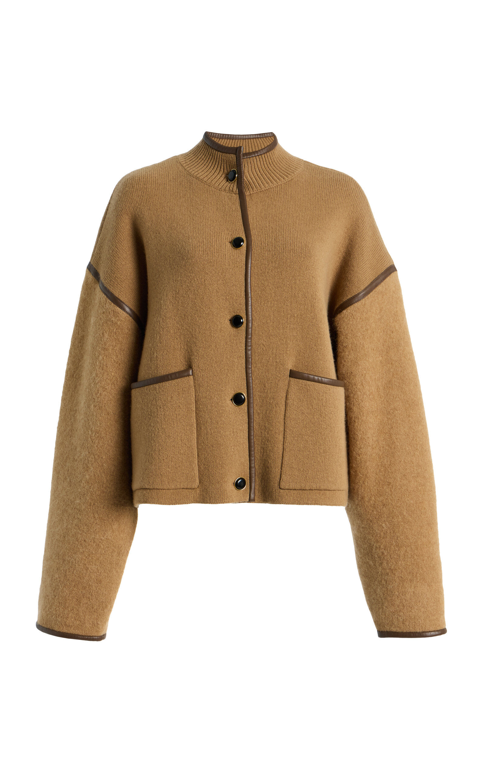 FRAME The Cropped Knit Combo Coat - Moda Operandi