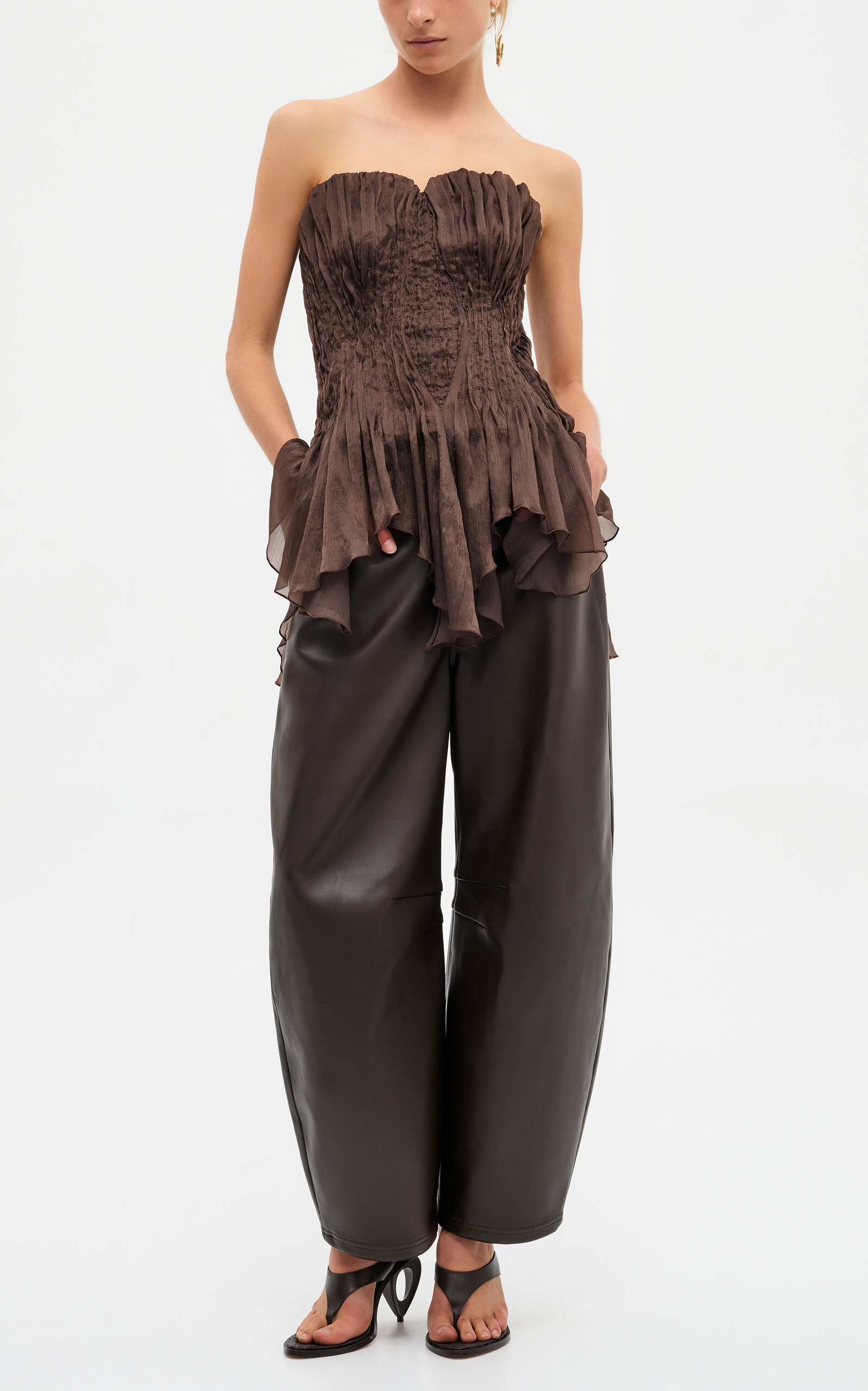 Aje Nisha Ruched Bustier - Moda Operandi