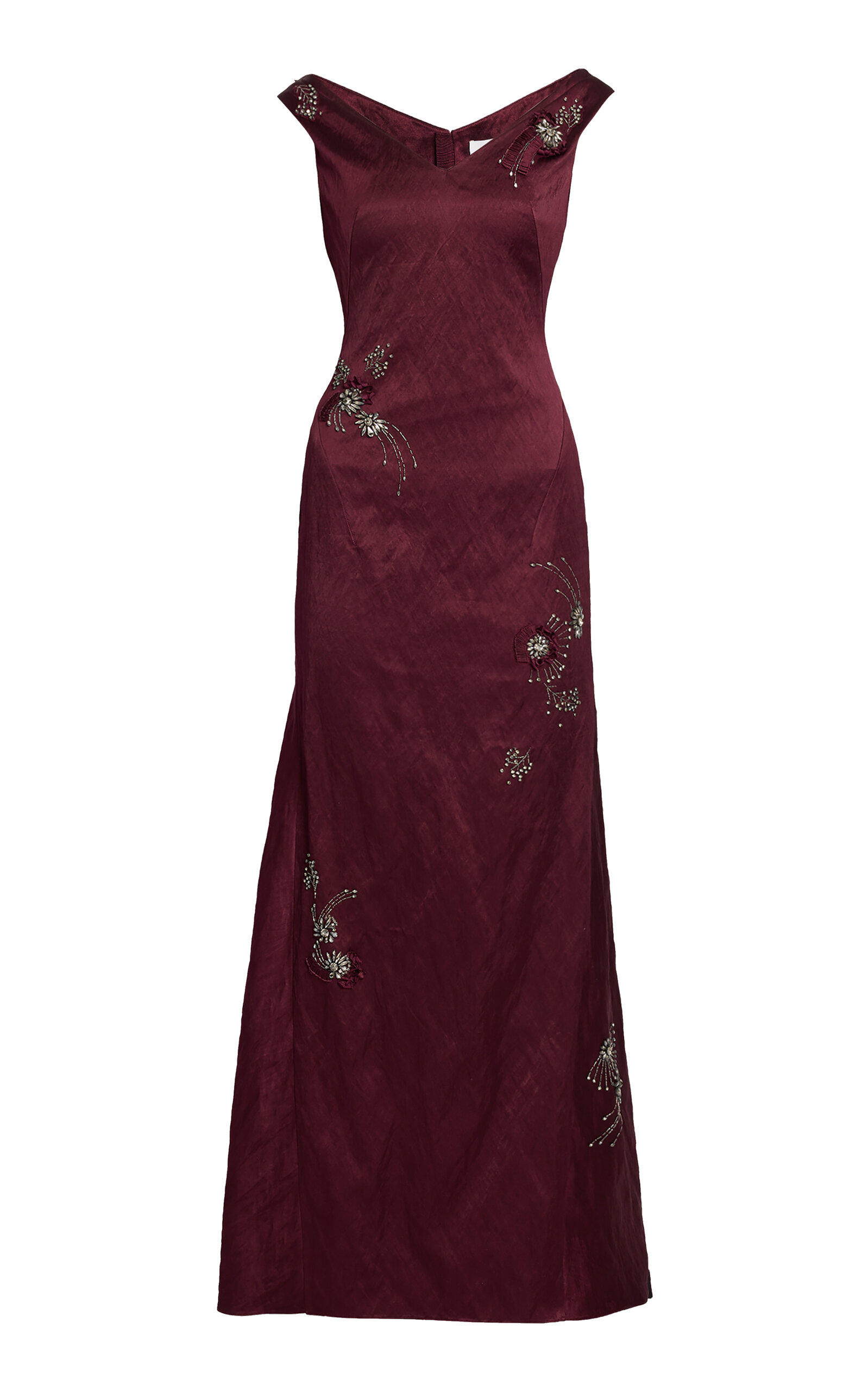Erdem Off-The-Shoulder Satin Gown - Moda Operandi