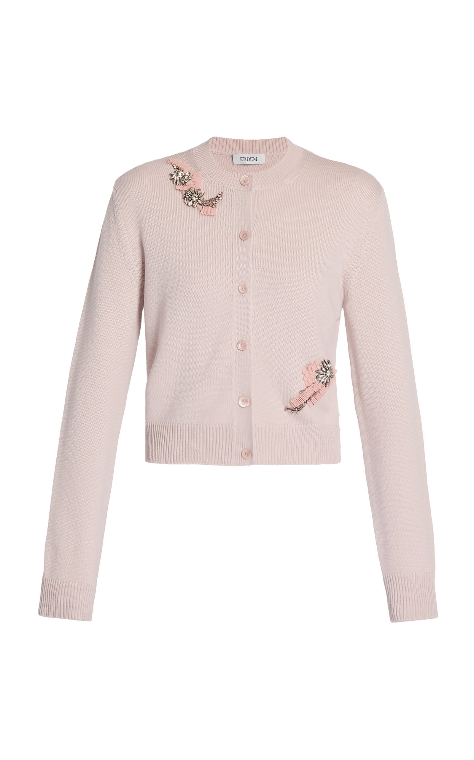 Erdem Embellished Merino-Wool Cardigan - Moda Operandi