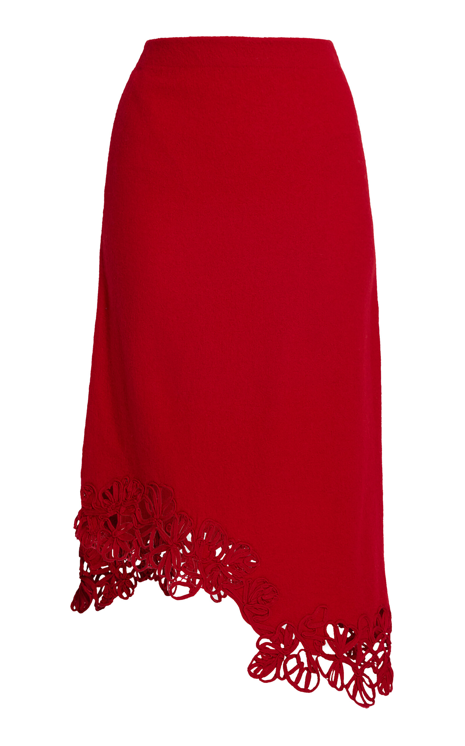 Erdem Cutout Knit Wool Midi Skirt - Moda Operandi