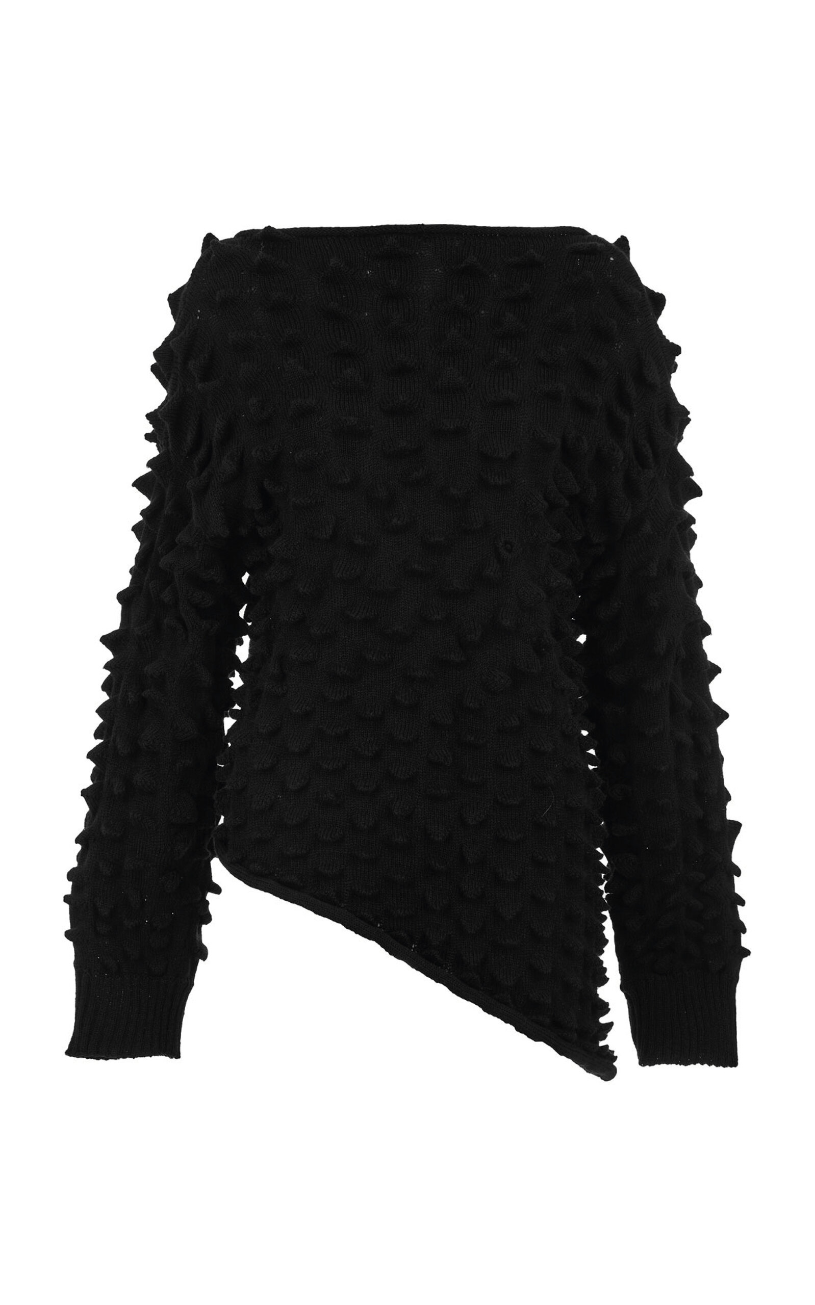 Maz Manuela Álvarez Knitted Spikes Sweater In Black