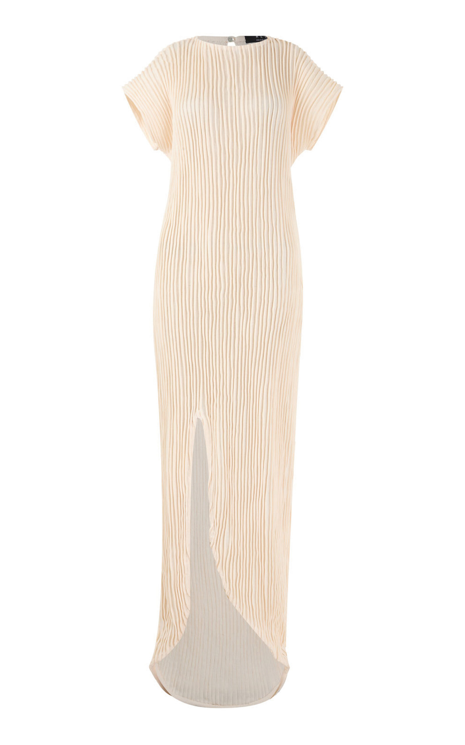 Maz Manuela Álvarez Tulipan Furrows Cotton-blend Midi Dress In White
