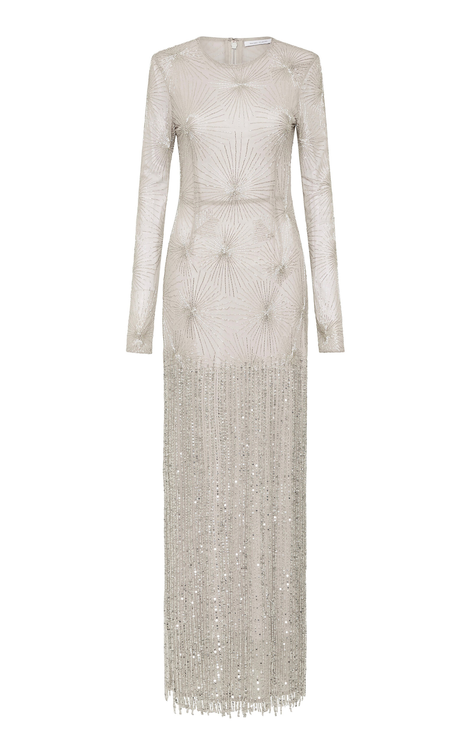 Rachel Gilbert Ziva Fringe-Trimmed Gown - Moda Operandi