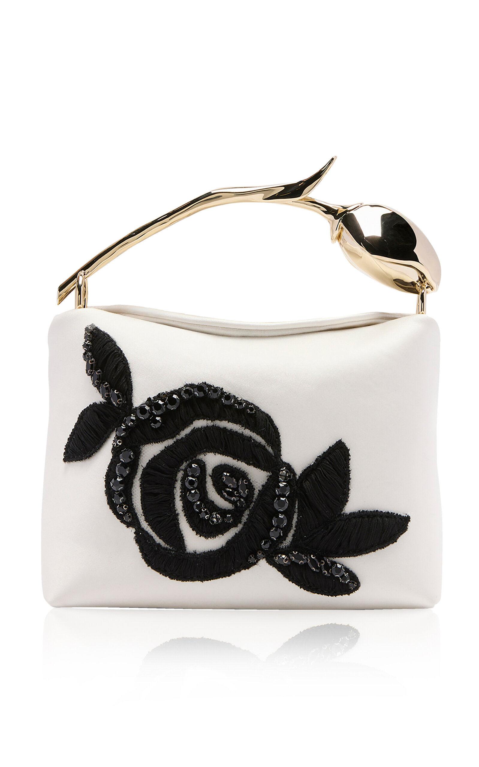 Erdem Bloom Mini Embroidered Satin Bag - Moda Operandi