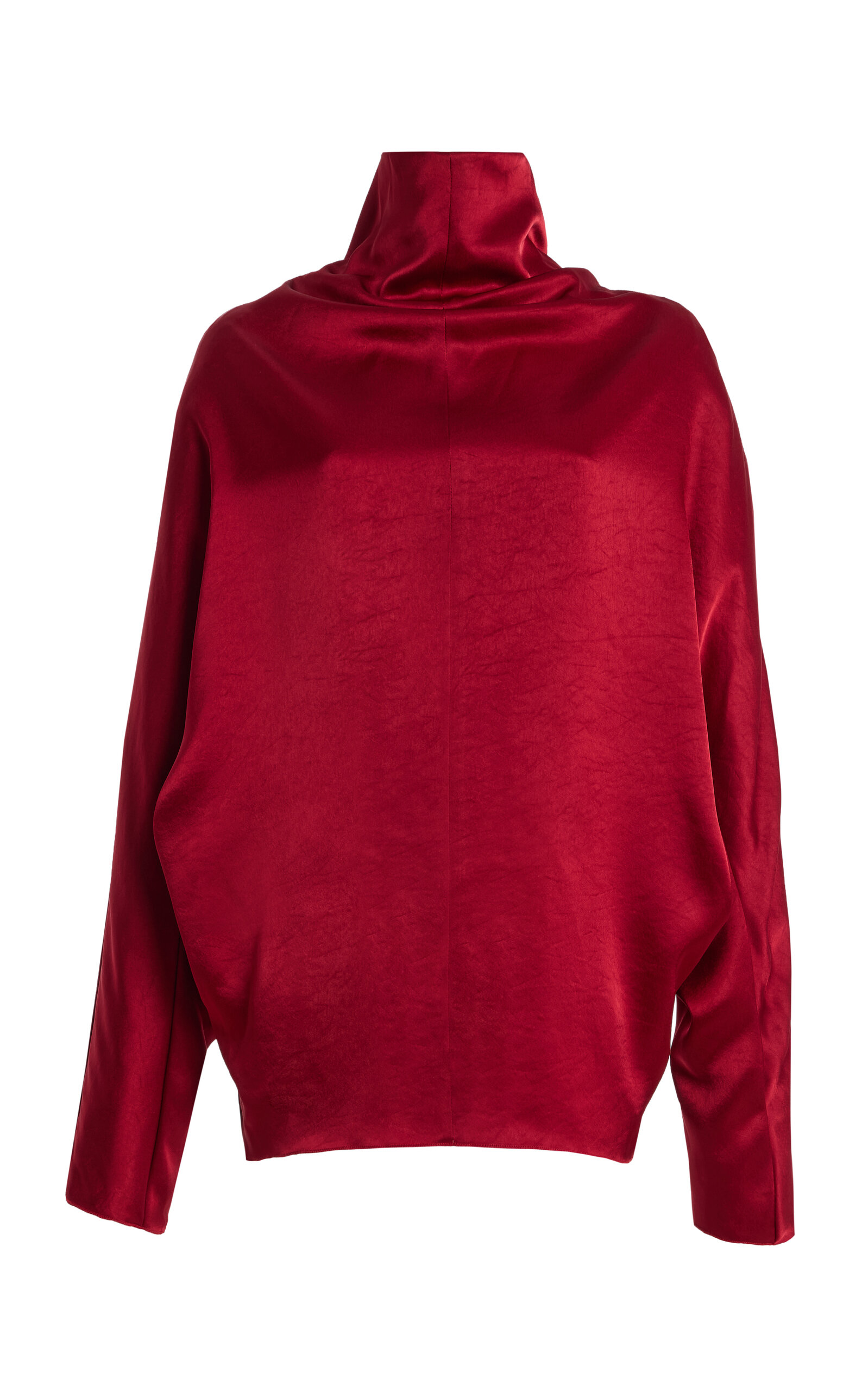 Citizens of Humanity - Ilaria Draped Satin Top - Red - XS - Moda Operandi