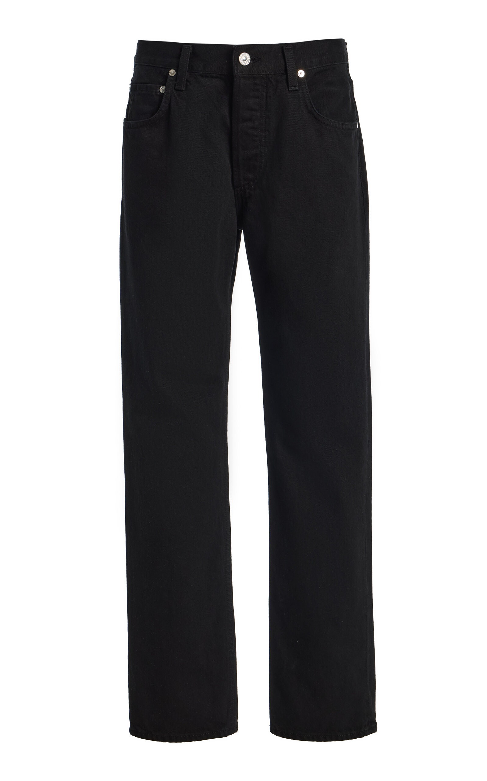 Citizens of Humanity - Savannah Rigid Mid-Rise Straight-Leg Jeans - Black - 30 - Moda Operandi