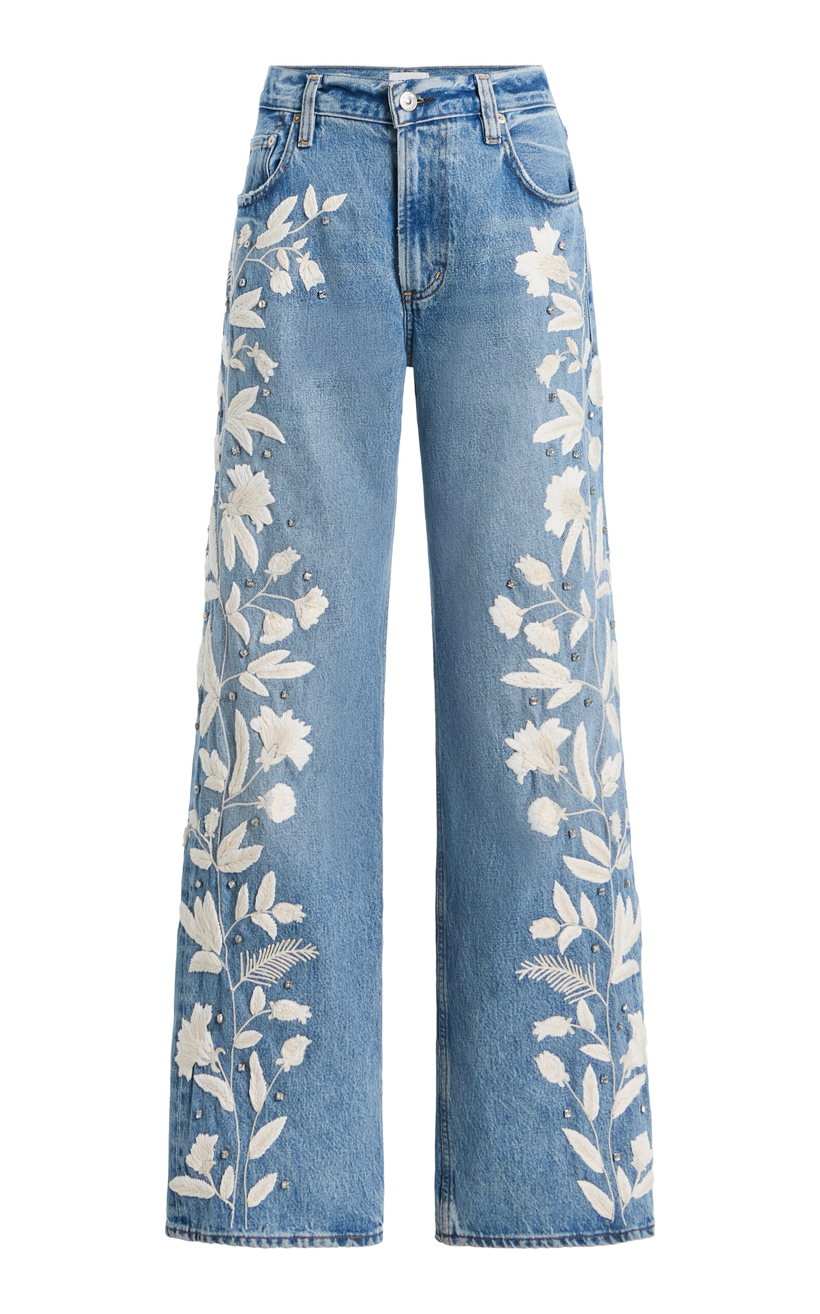 Citizens of Humanity - Lindz Rigid Low-Rise Straight-Leg Jeans - Medium Wash - 29 - Moda Operandi