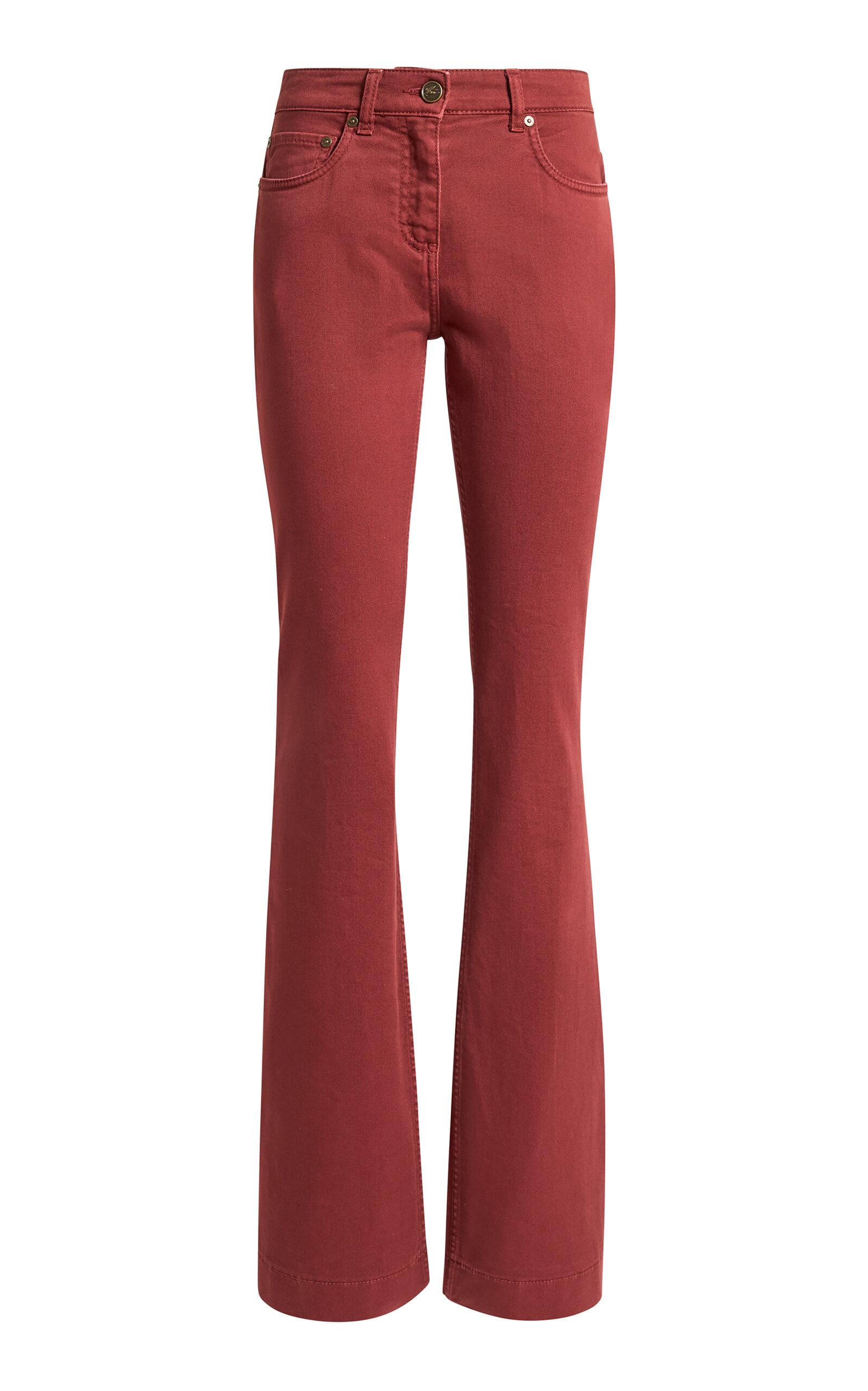 Etro Mid-Rise Stretch-Denim Flared Jeans - Moda Operandi