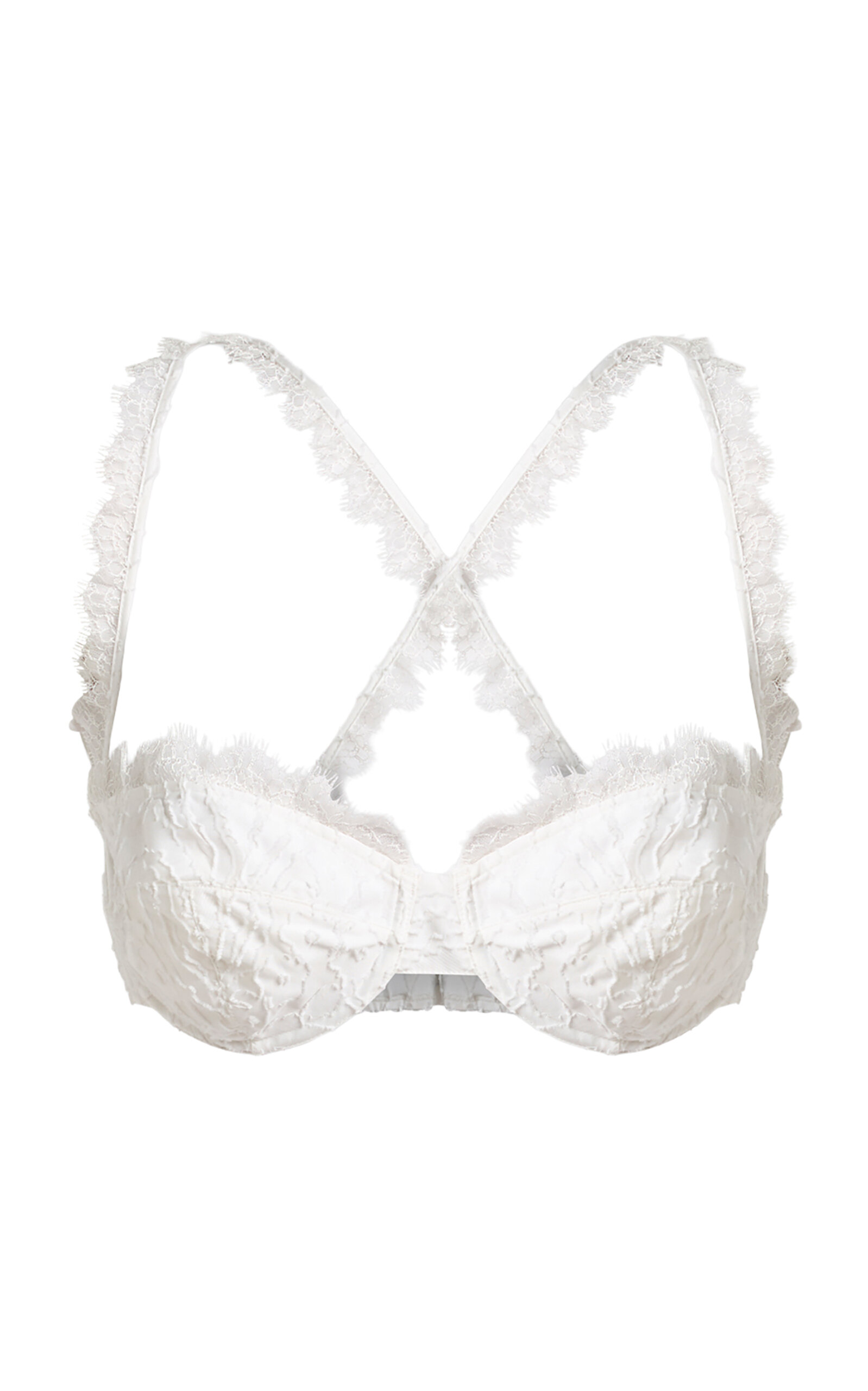 Etro Lace Cotton-Silk Bra - Moda Operandi