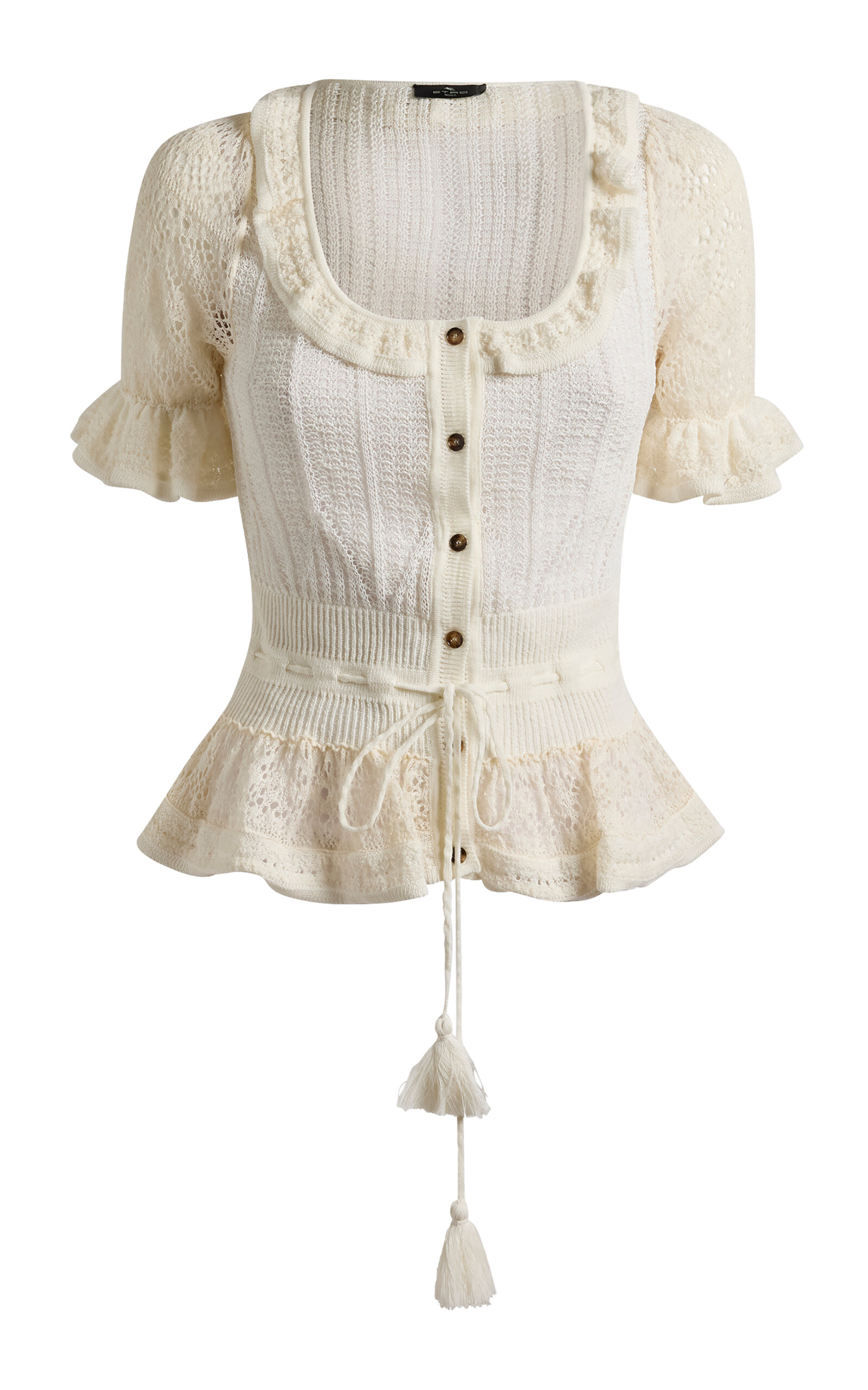 Etro Tie-Detailed Knit Top - Moda Operandi