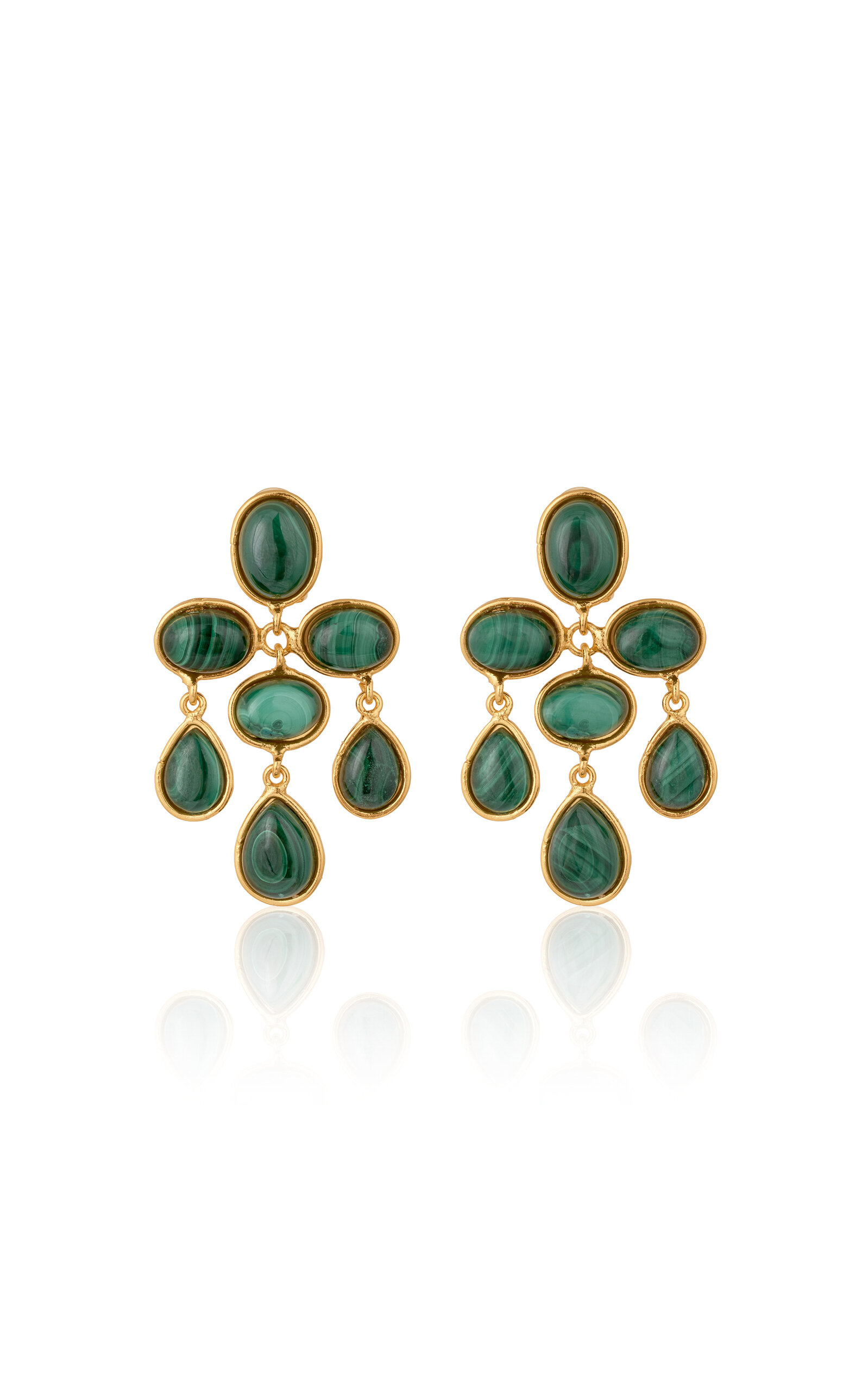 Sylvia Toledano - Gold Plated Valse Earrings - Green - OS - Moda Operandi - Gifts For Her