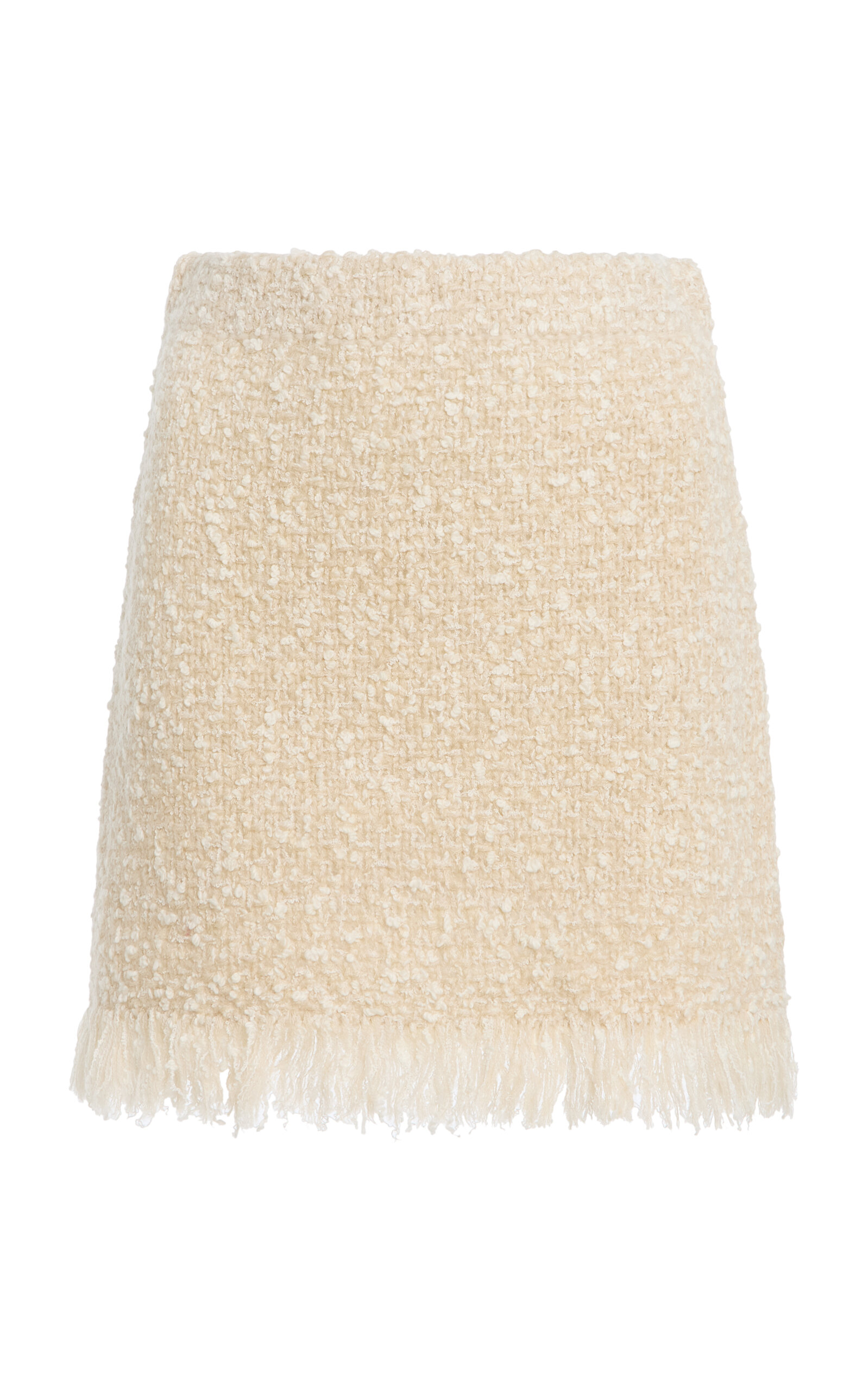 By Malene Birger Belicia Fringed Mohair-Wool Mini Skirt - Moda Operandi