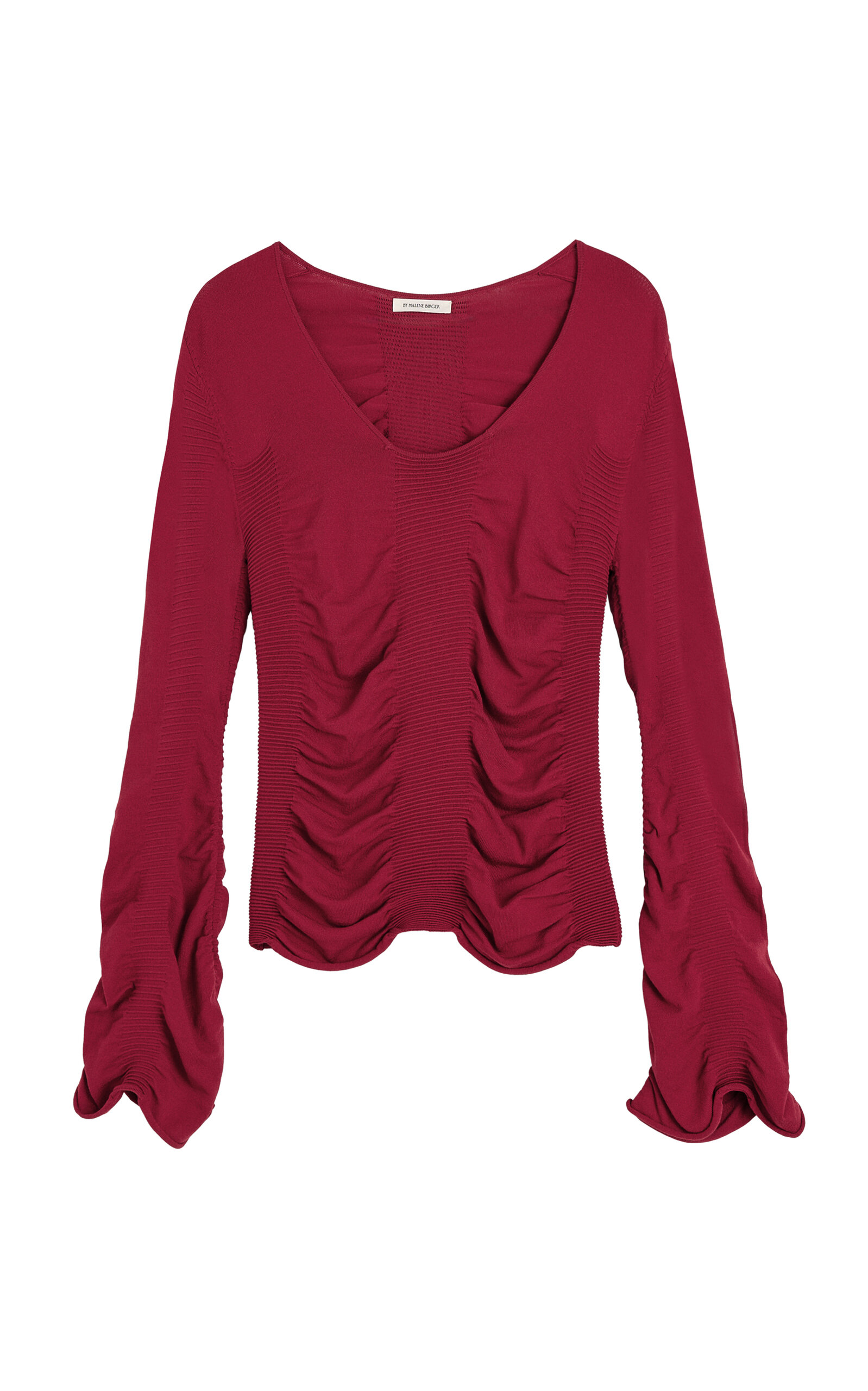 By Malene Birger Maela Ruched Knit Top - Moda Operandi