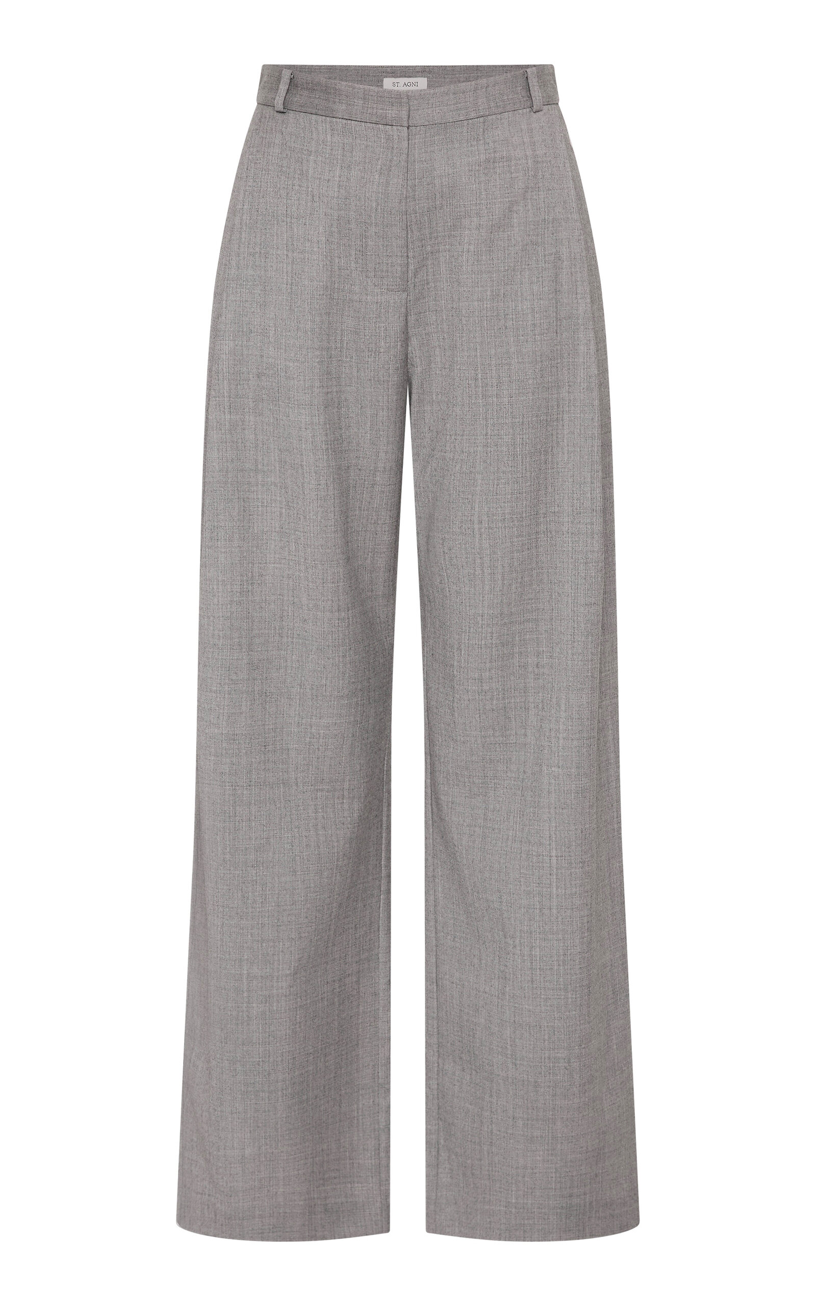 St. Agni Slouchy Wool-Blend Wide-Leg Pants - Moda Operandi