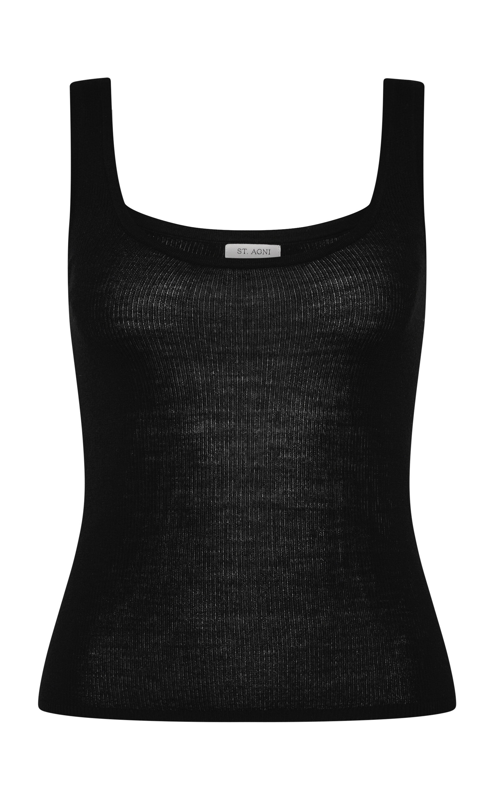 St Agni St. Agni Superfine Merino Wool Tank In Black