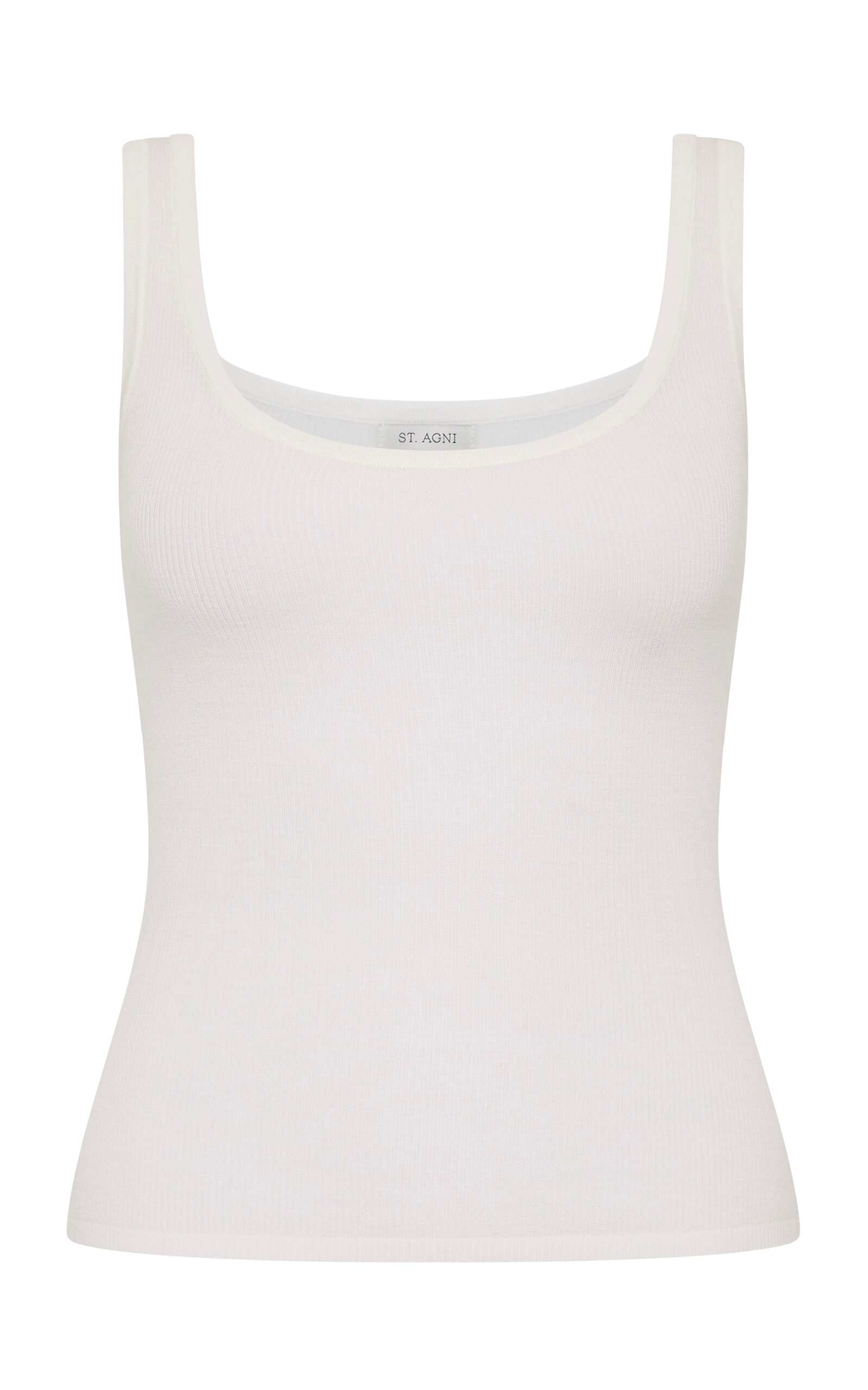 St Agni St. Agni Superfine Merino Wool Tank In White