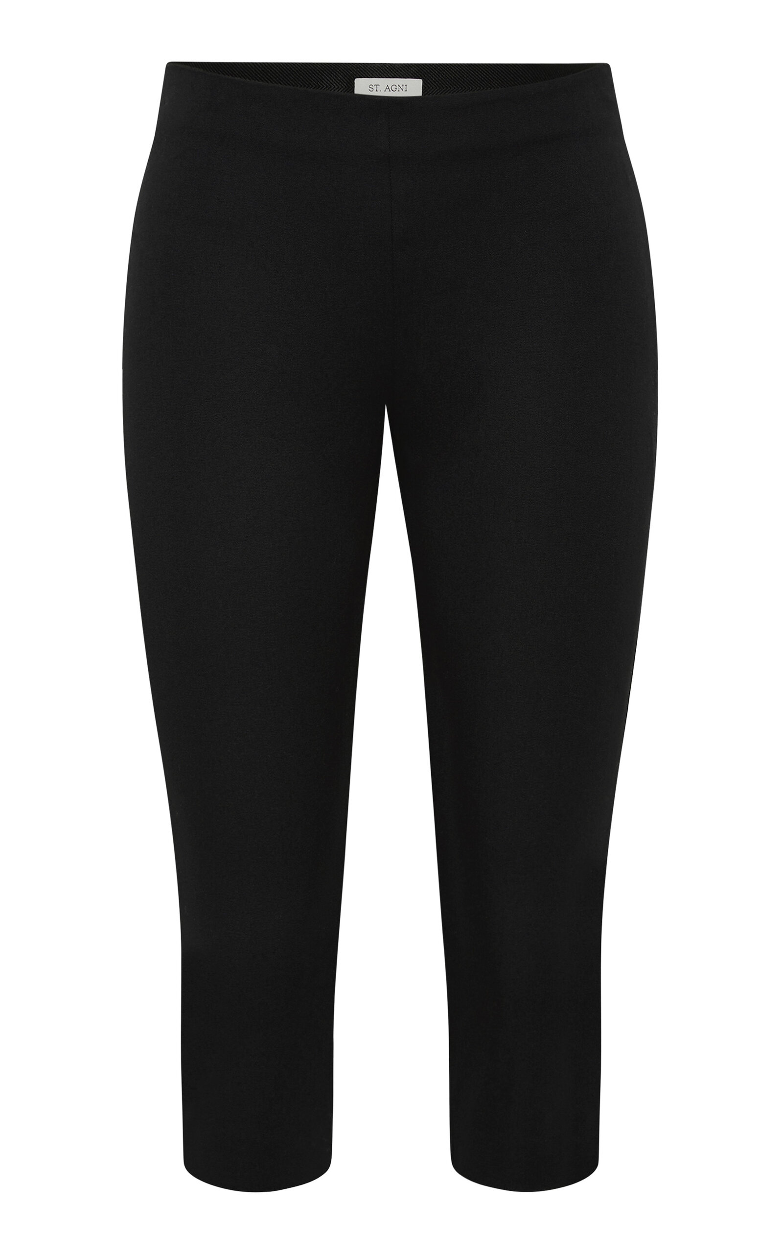 St. Agni Compact Capri Cotton Slim Leg Pants - Moda Operandi