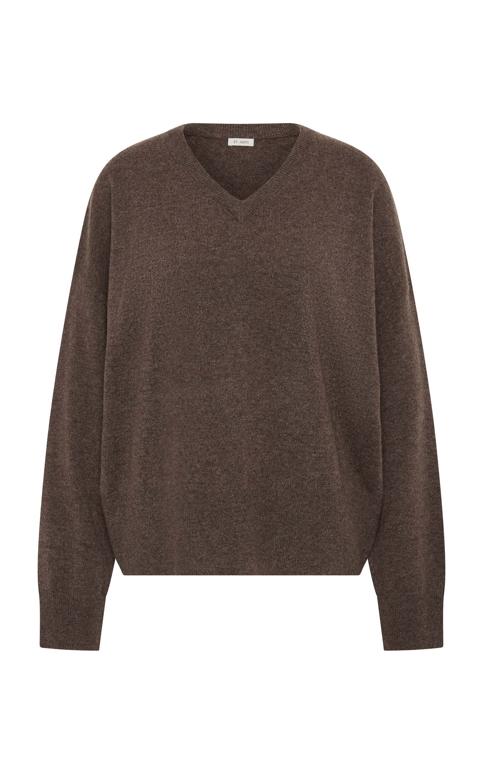 St Agni St. Agni V Ribbed Cashmere Sweater In Brown