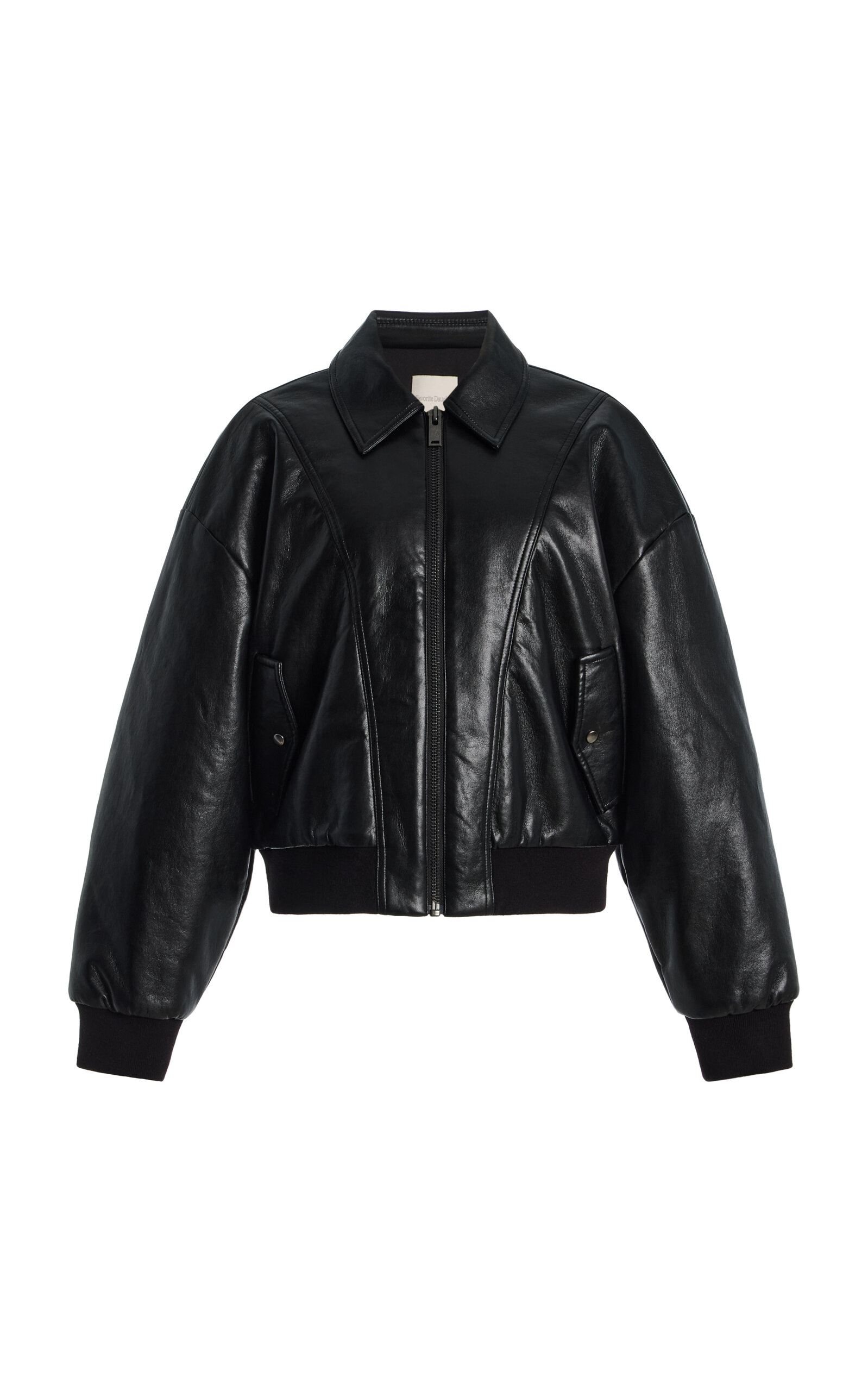 Favorite Daughter The Regenerated Leather Mainstay Bomber Jacket - Moda Operandi