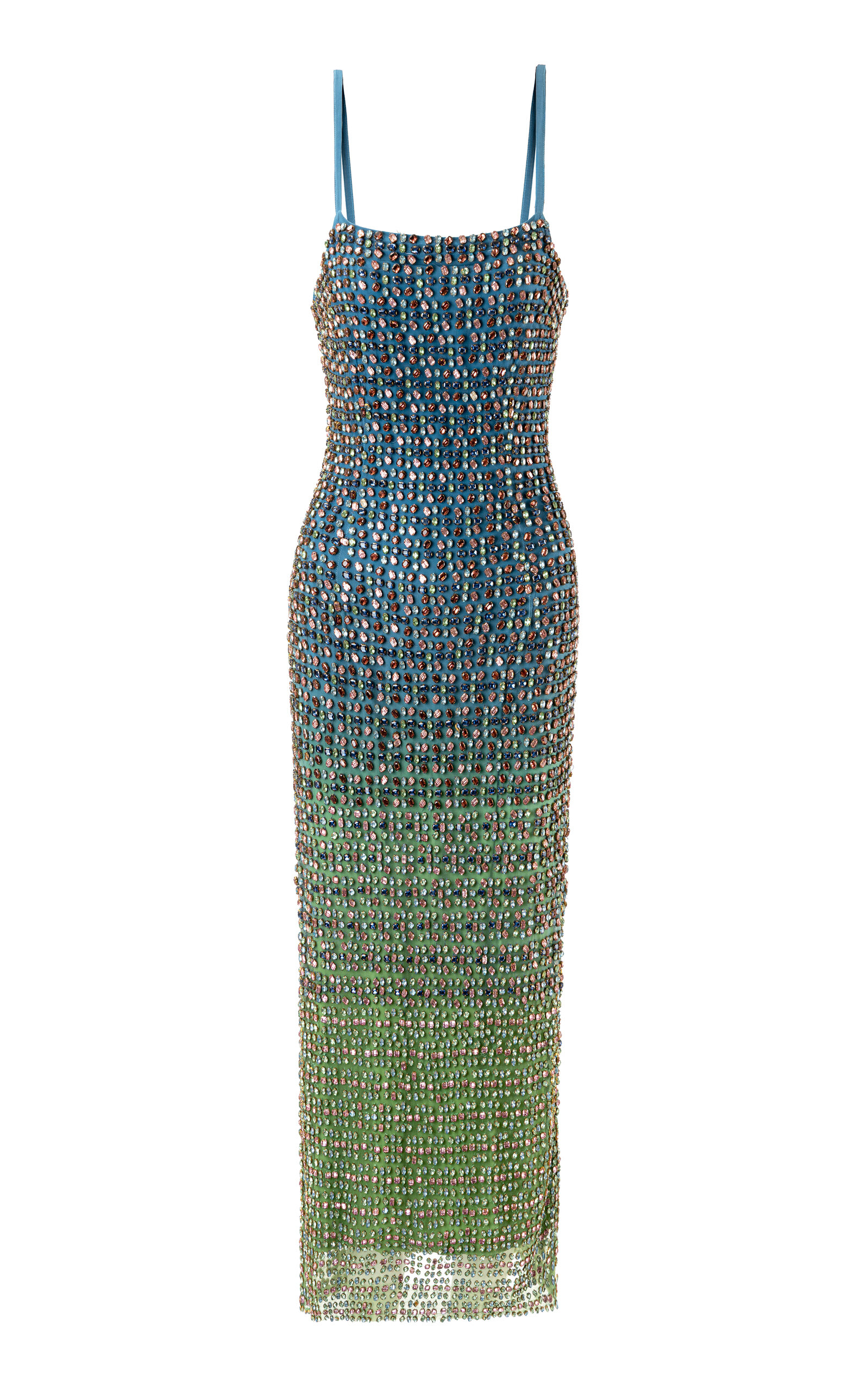 La Fuori Ocean Prism Embellished Maxi Dress - Moda Operandi
