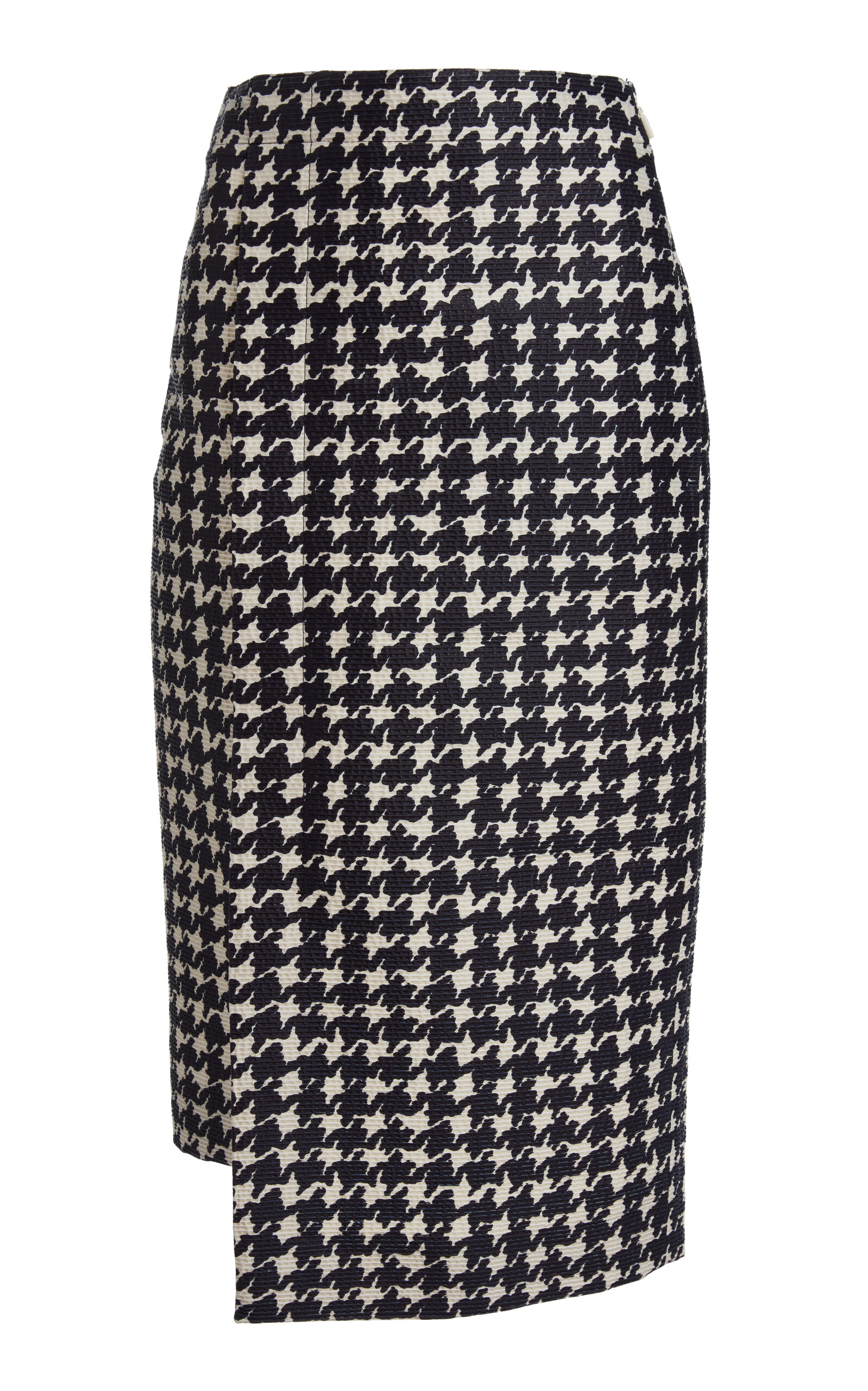 Lanvin Belted Portfolio Printed Midi Skirt In Blue