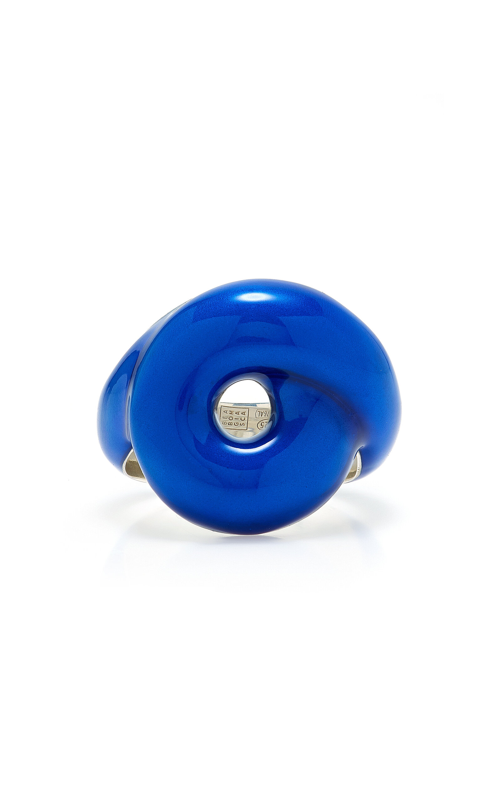 Bea Bongiasca - Tarallo Sterling Silver Enamel Ring - Blue - US 7 - Moda Operandi - Gifts For Her