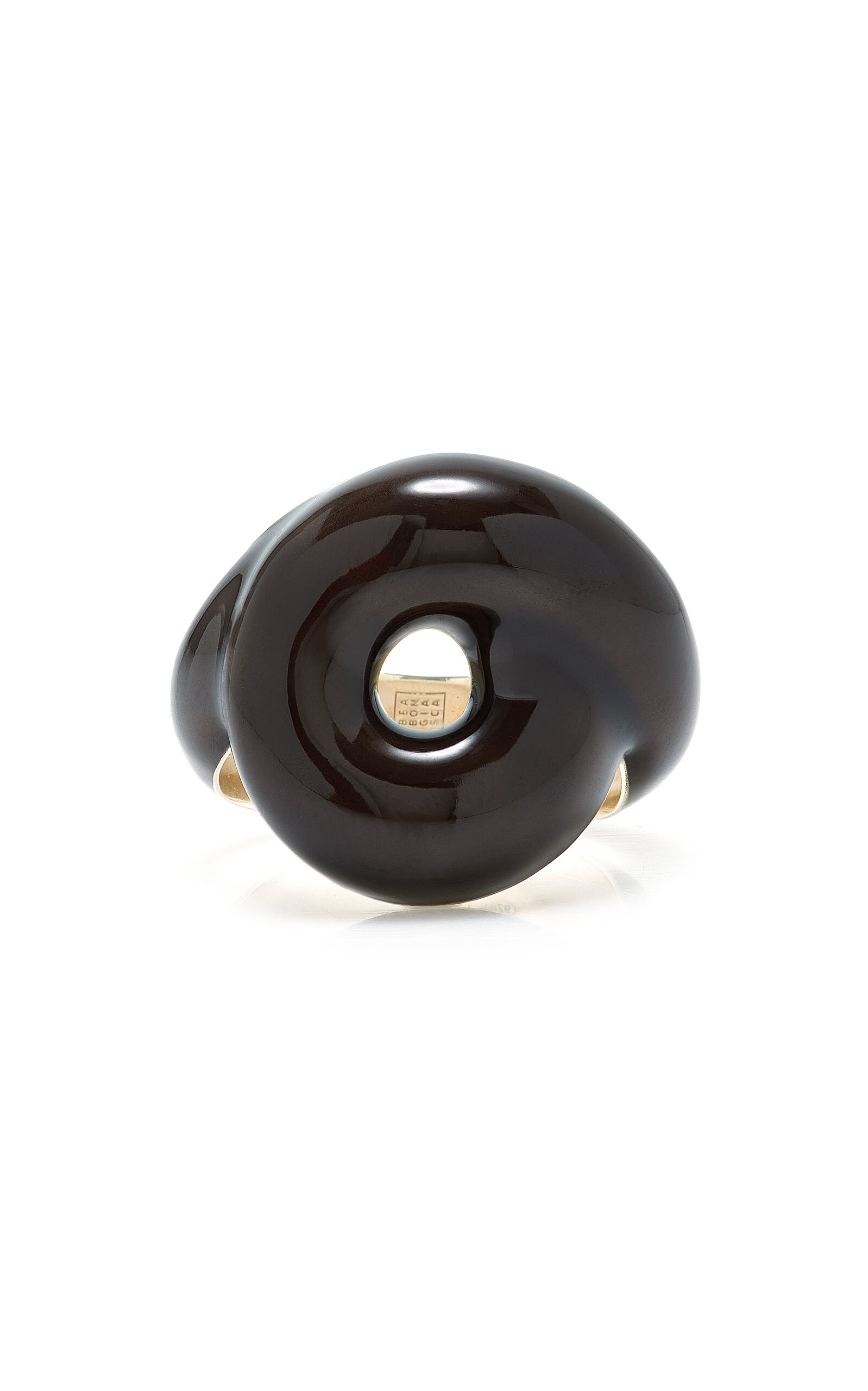 Bea Bongiasca - Tarallo Sterling Silver Enamel Ring - Brown - US 7 - Moda Operandi - Gifts For Her