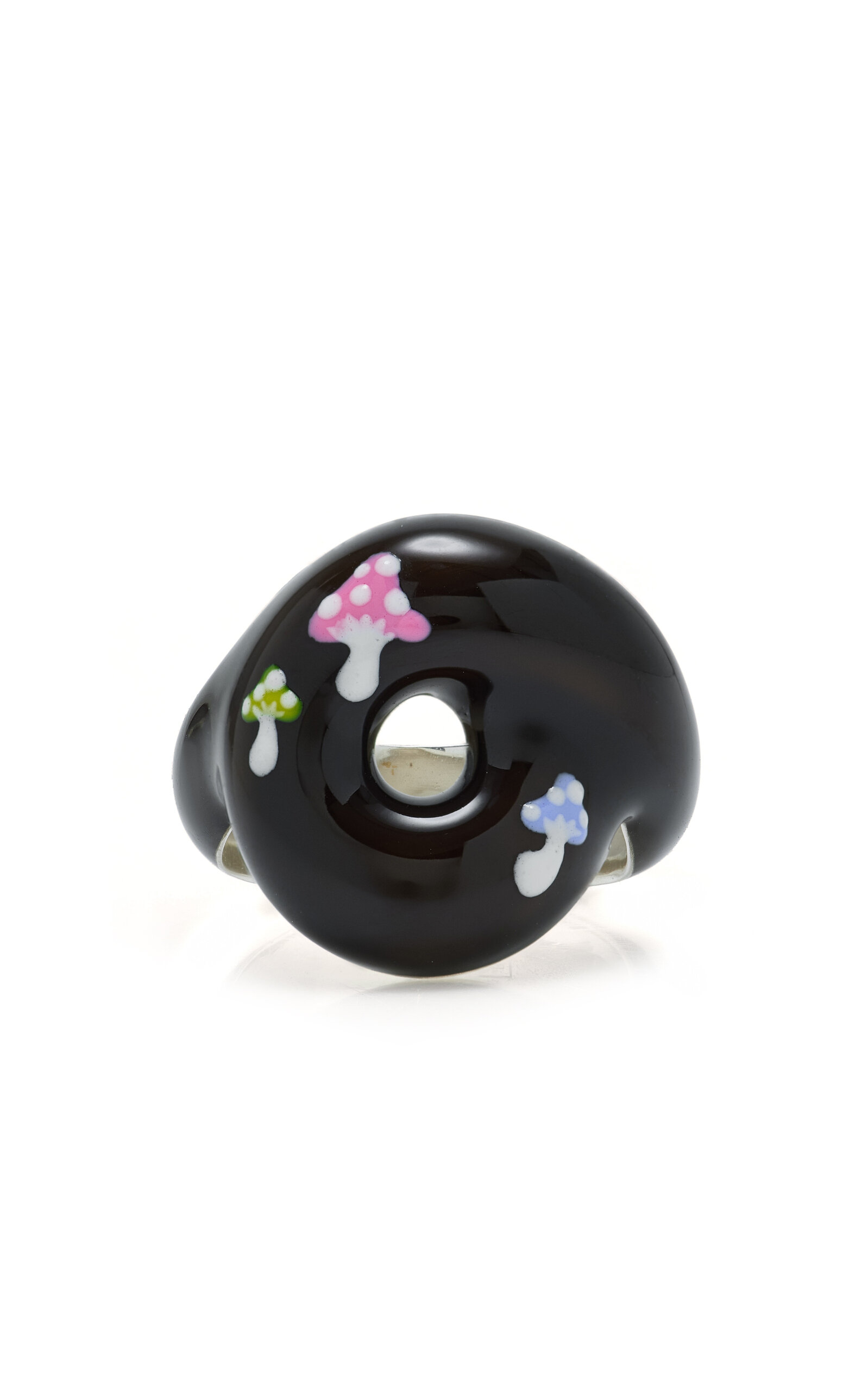 Bea Bongiasca - Exclusive Mushroom Tarallo Sterling Silver Enamel Ring - Multi - US 7 - Moda Operandi - Gifts For Her