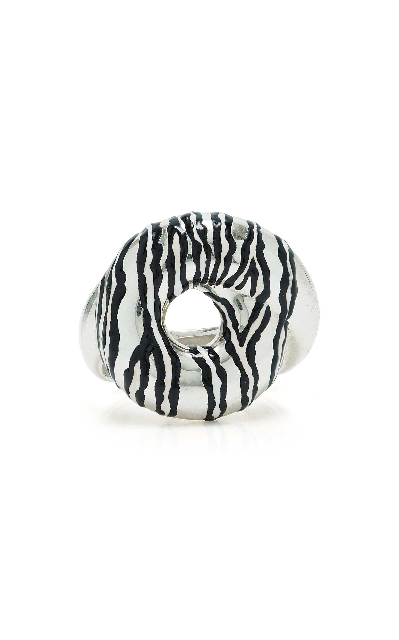 Bea Bongiasca - Zebra Tarallo Sterling Silver Ring - Multi - US 7 - Moda Operandi - Gifts For Her