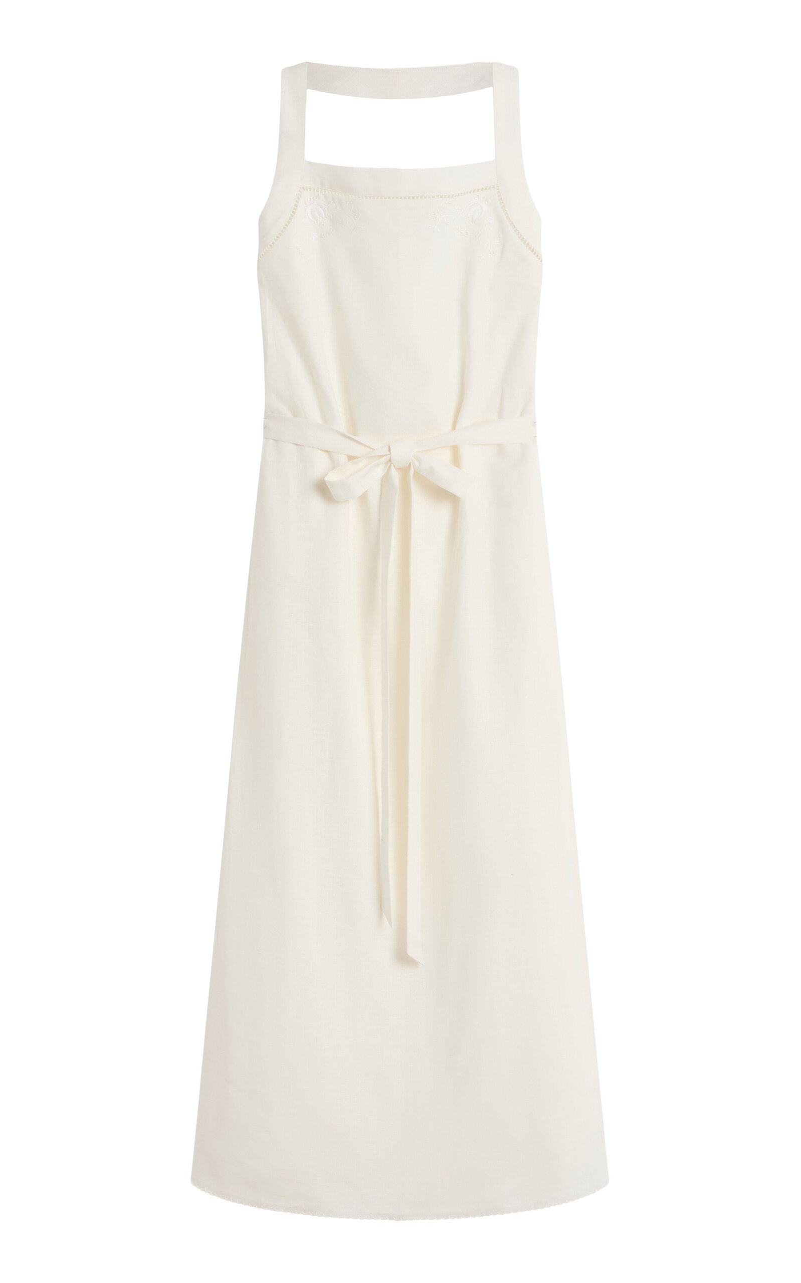 Posse Odette Wrap Ramie-Cotton Midi Dress - Moda Operandi