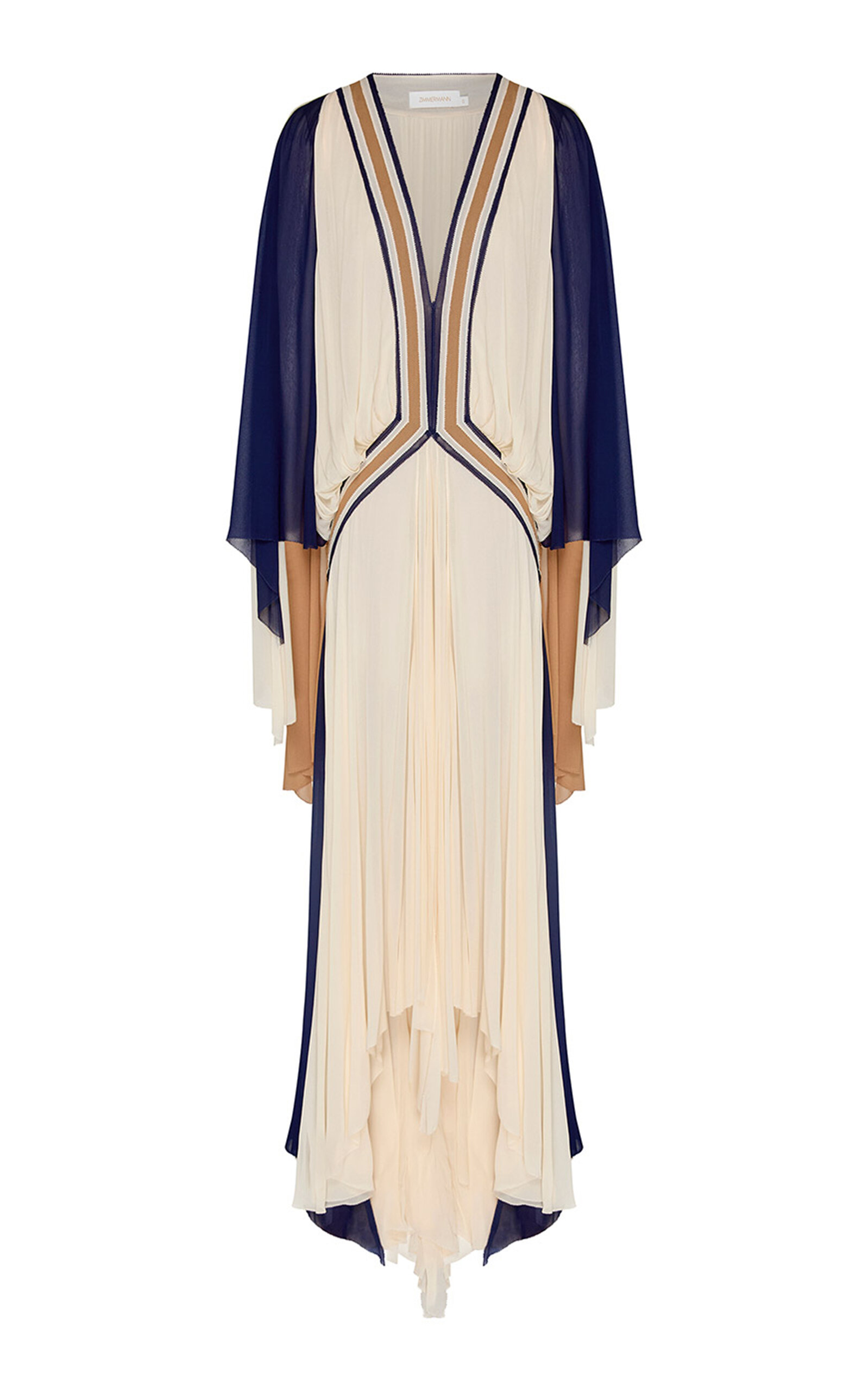 Zimmermann Clash Spliced Maxi Dress In White