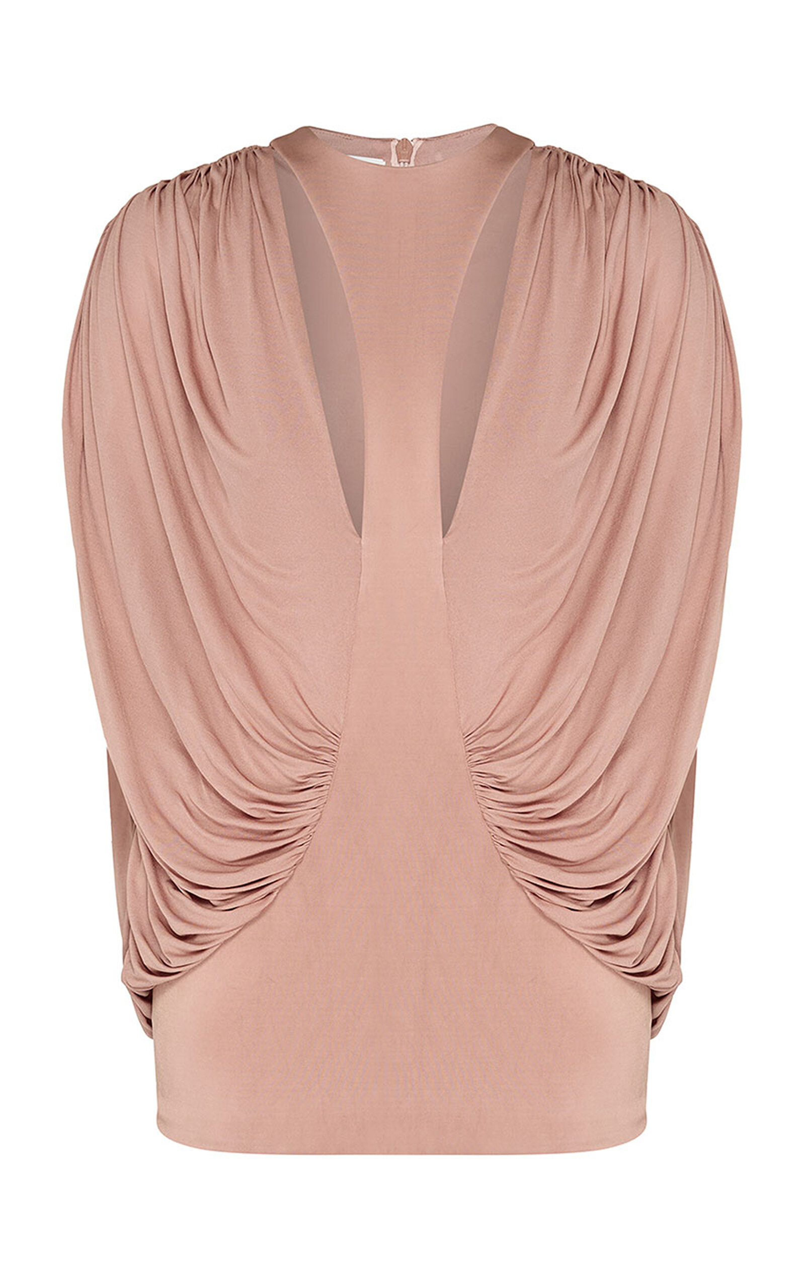 Zimmermann Clash Jersey Cape Top In Pink