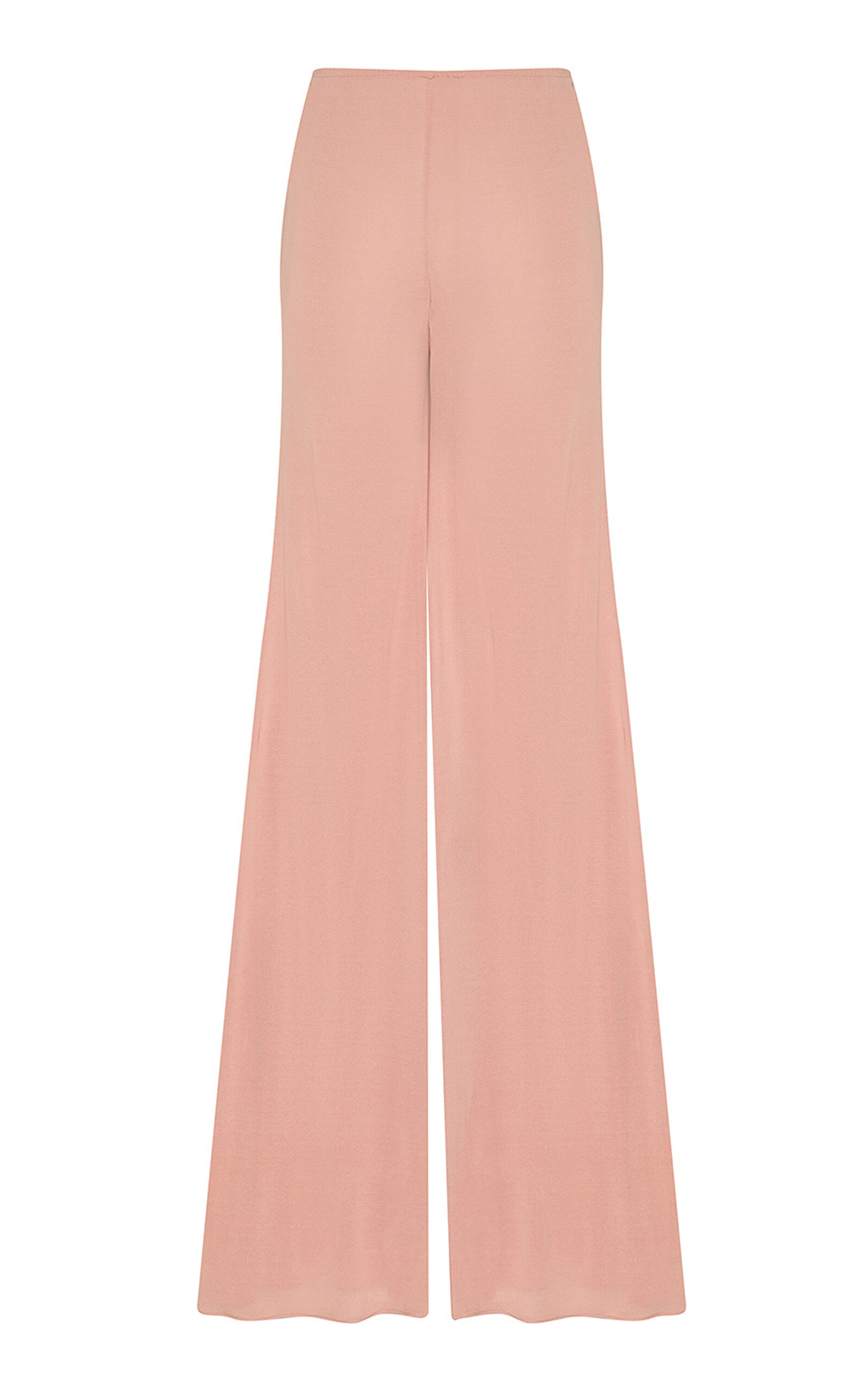 Zimmermann Clash Jersey Flared Pants In Pink